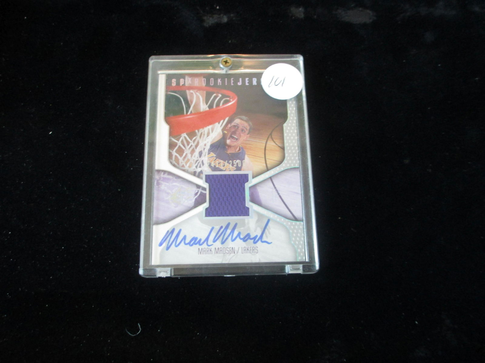 mark madsen jersey and signature card (1 of 1)