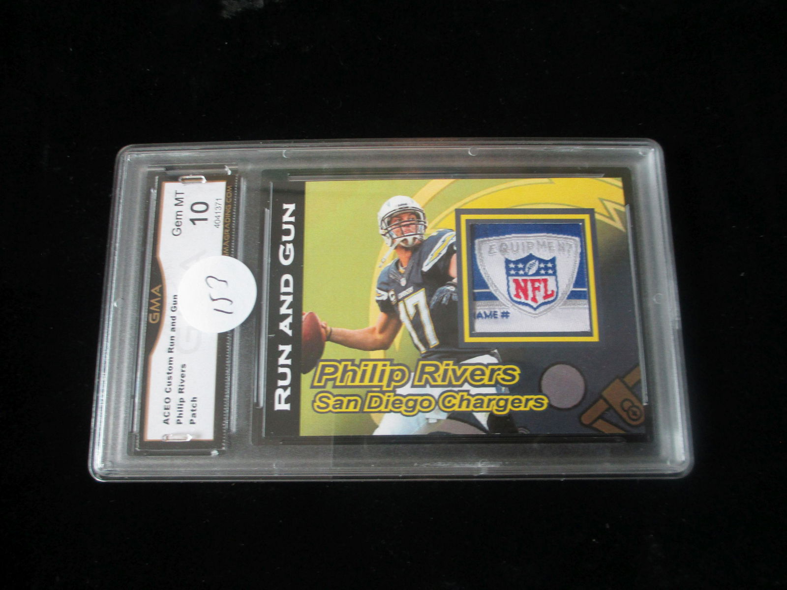 gma graded philip rivers patch mint 10 (1 of 1)