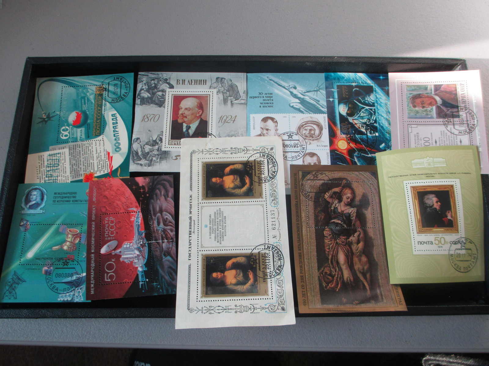 lot of 10 soviet union souvinir sheets: rare lot