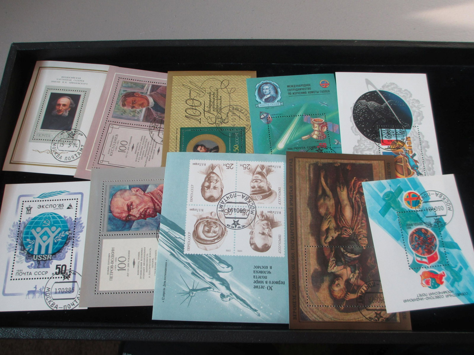 lot of 10 soviet union souvinir sheets: rare lot