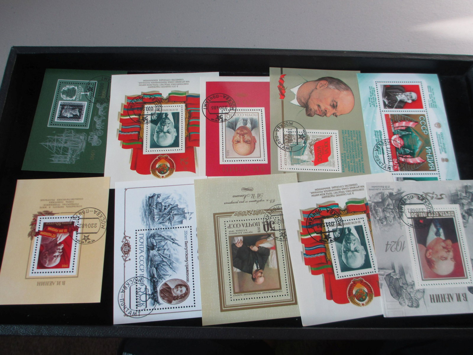 lot of 10 soviet union souvinir sheets: rare lot