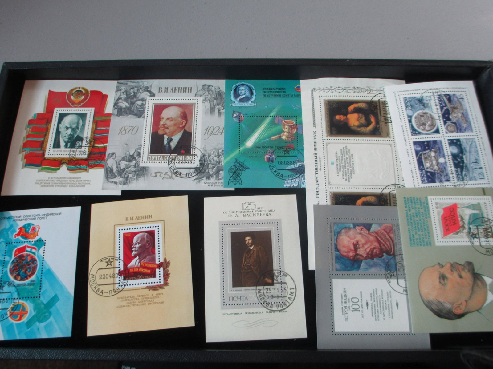 lot of 10 soviet union souvinir sheets: rare lot