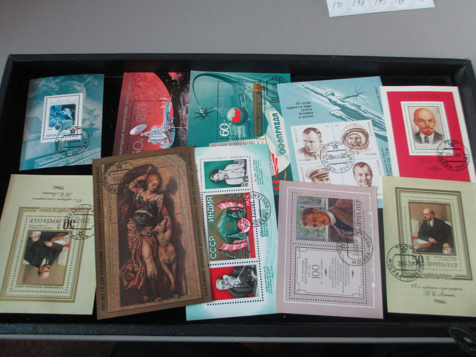 lot of 10 soviet union souvinir sheets: rare lot