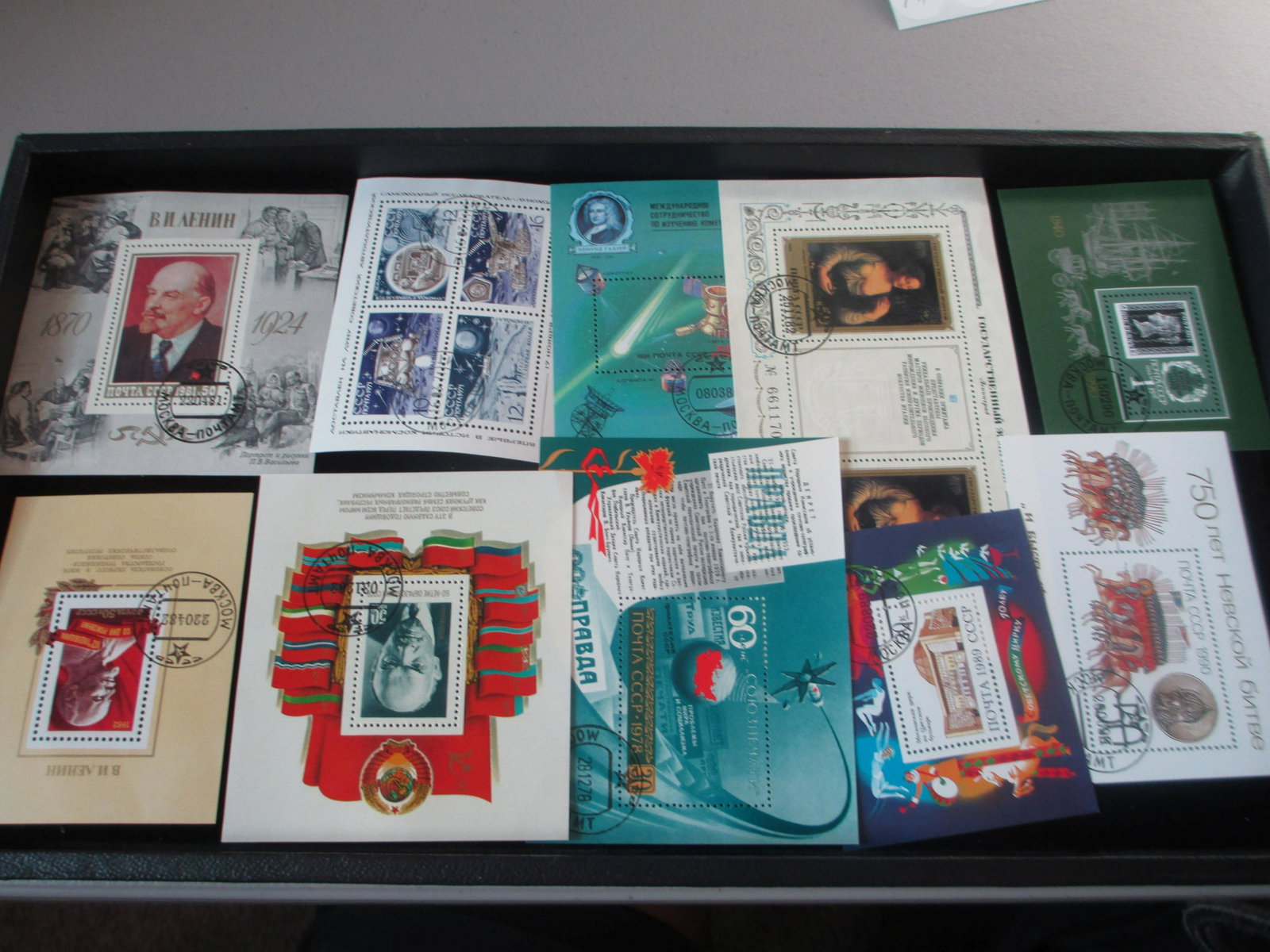 lot of 10 soviet union souvinir sheets: rare lot