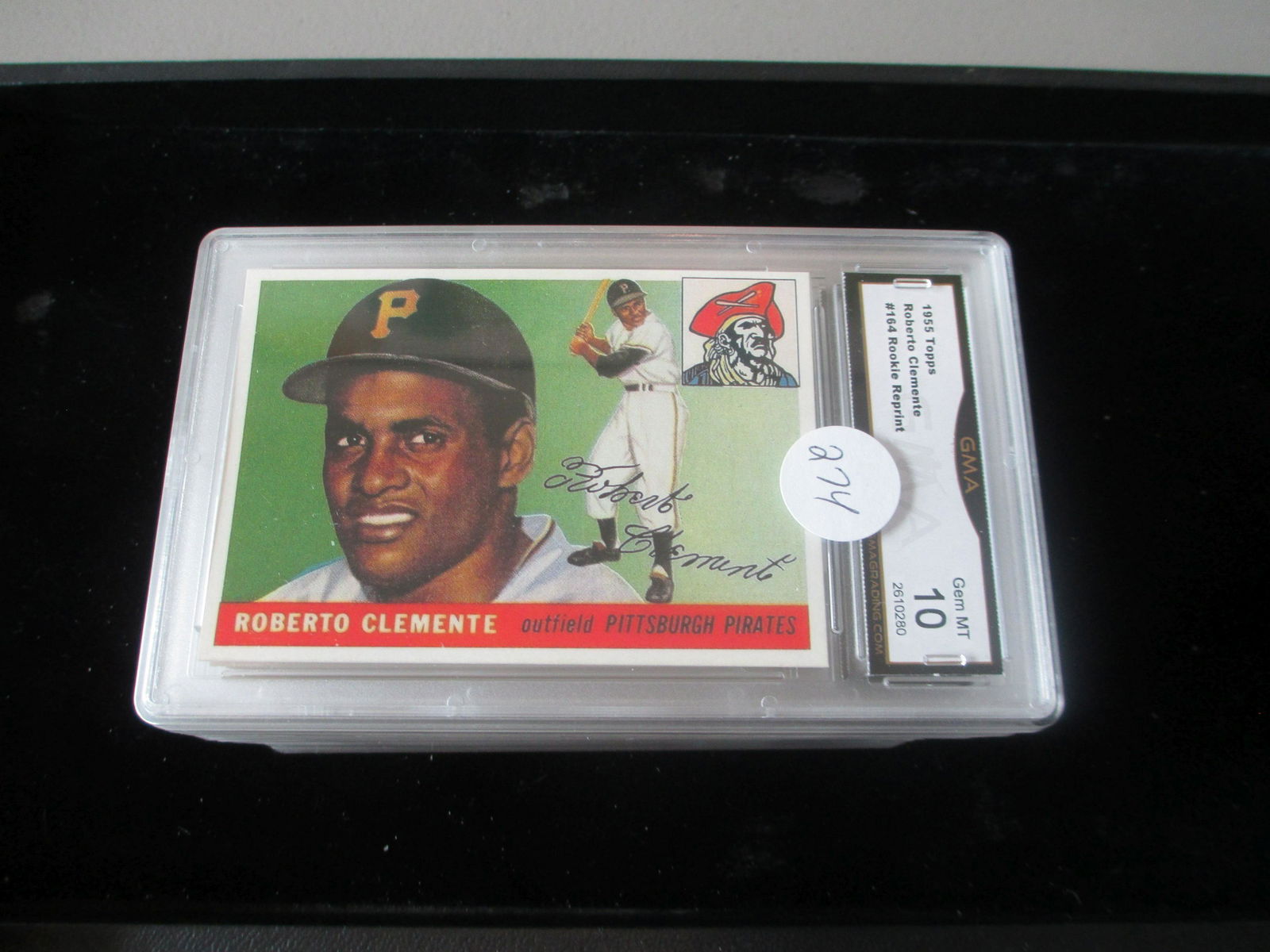 gma graded mint 10 reprint 1955 roberto clemente mint (1 of 1)