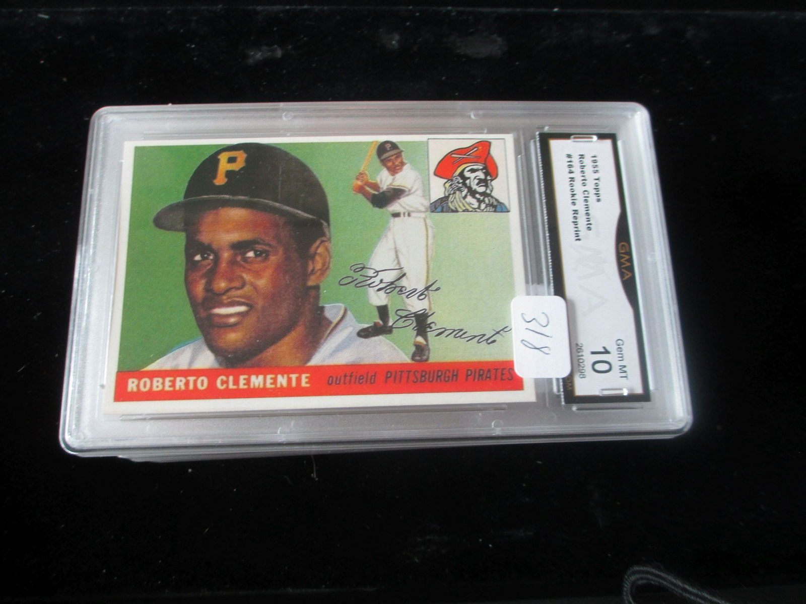 gma graded reprint 1955 roberto clemente mint 10 (1 of 1)