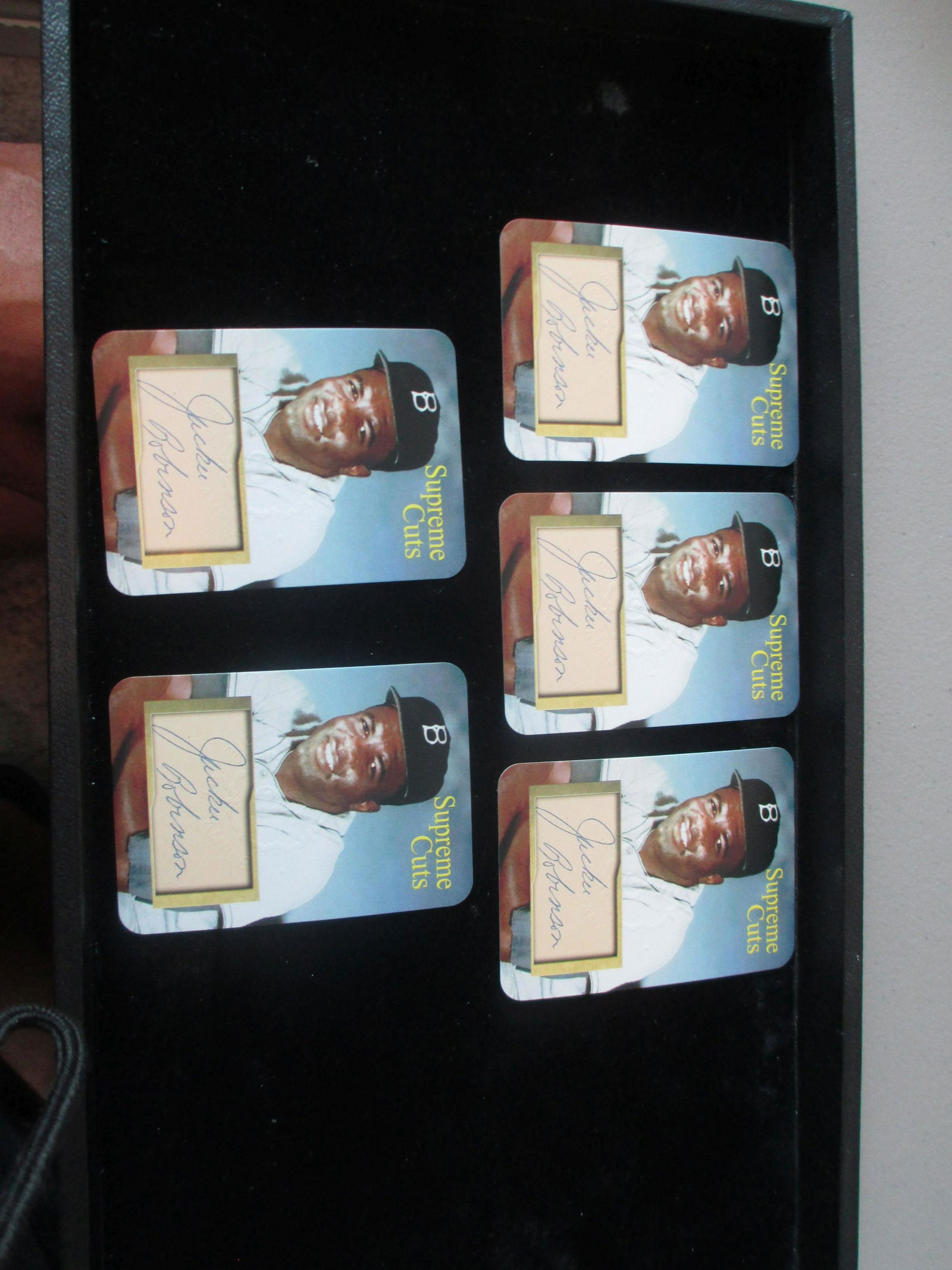 lot of 5 jackie robinson facsimile autos (1 of 1)