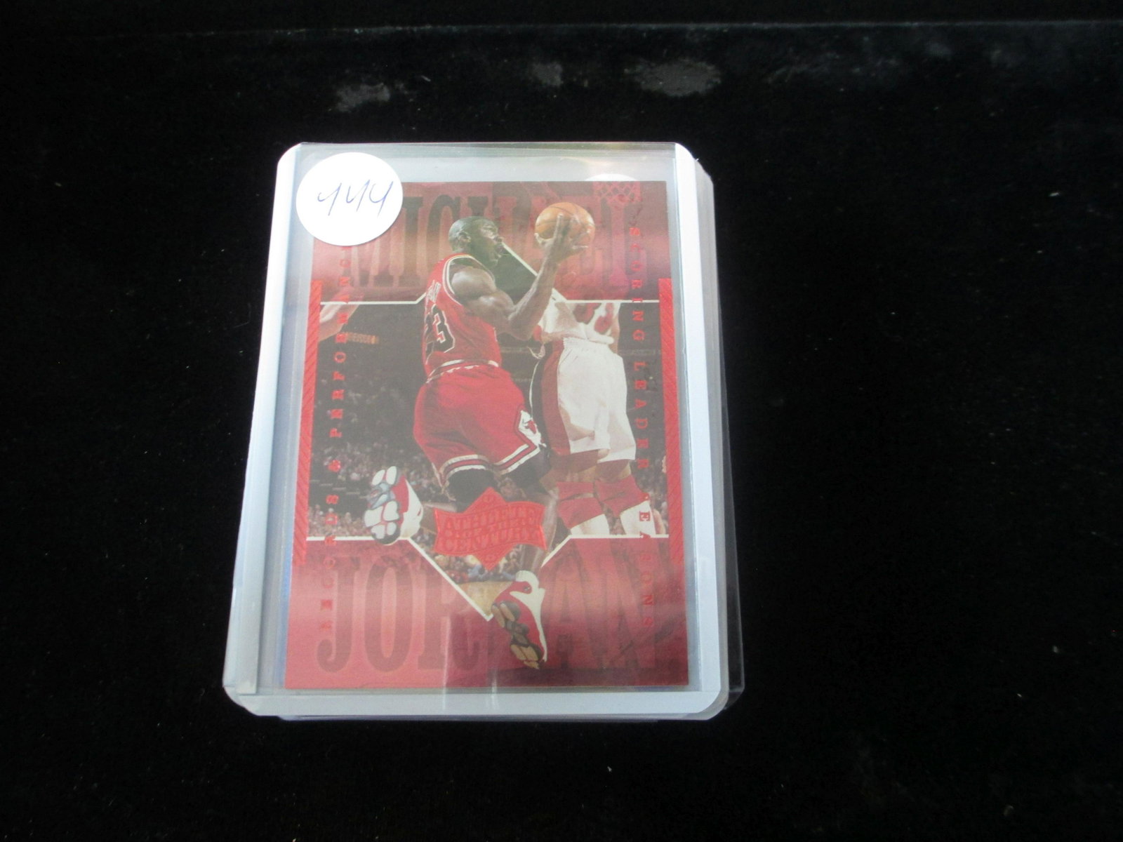 michael jordan card: in top loaded sleeve