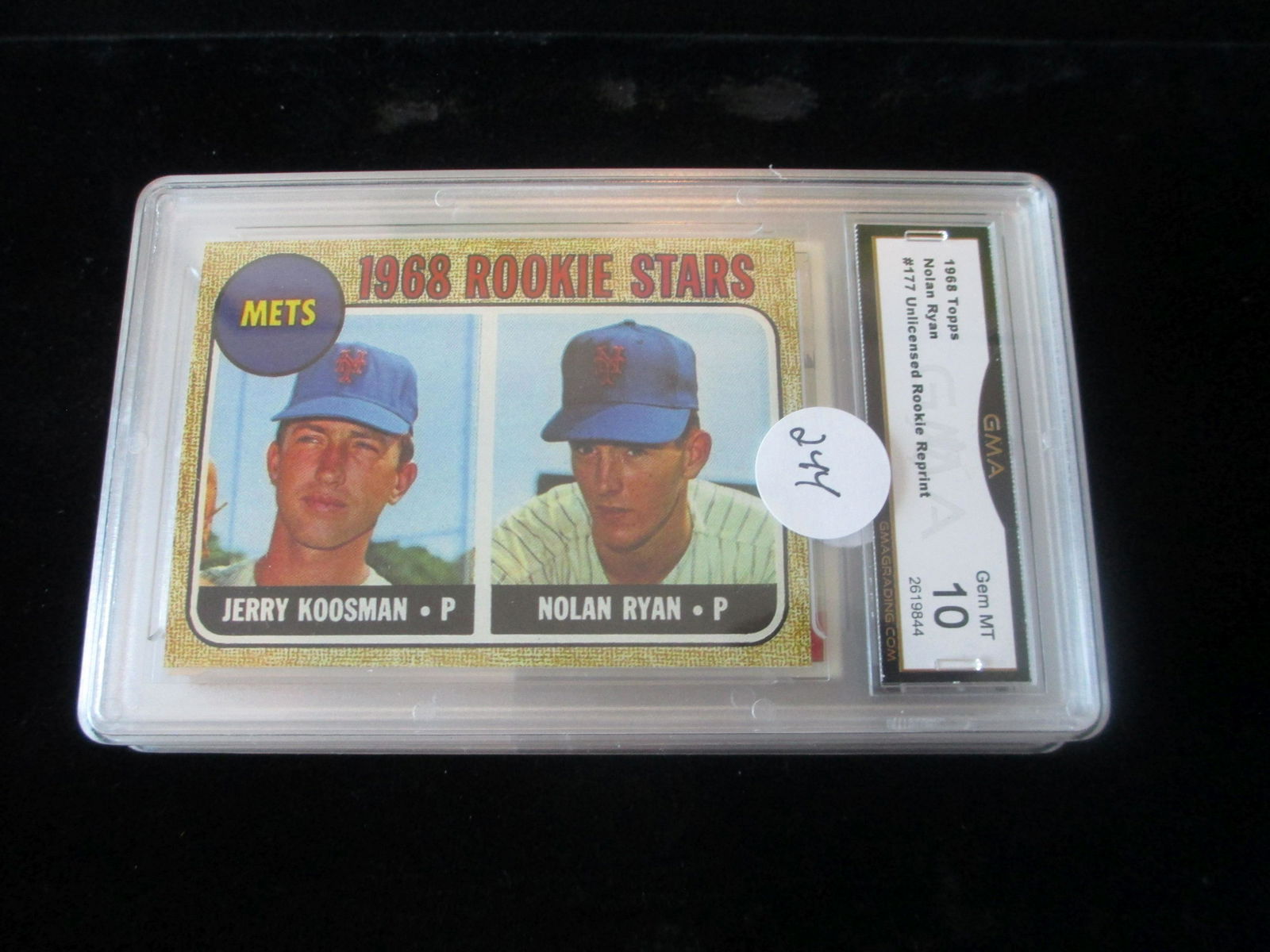 gma graded 1968 topps rookie reprint nolan ryan mint 10 (1 of 1)