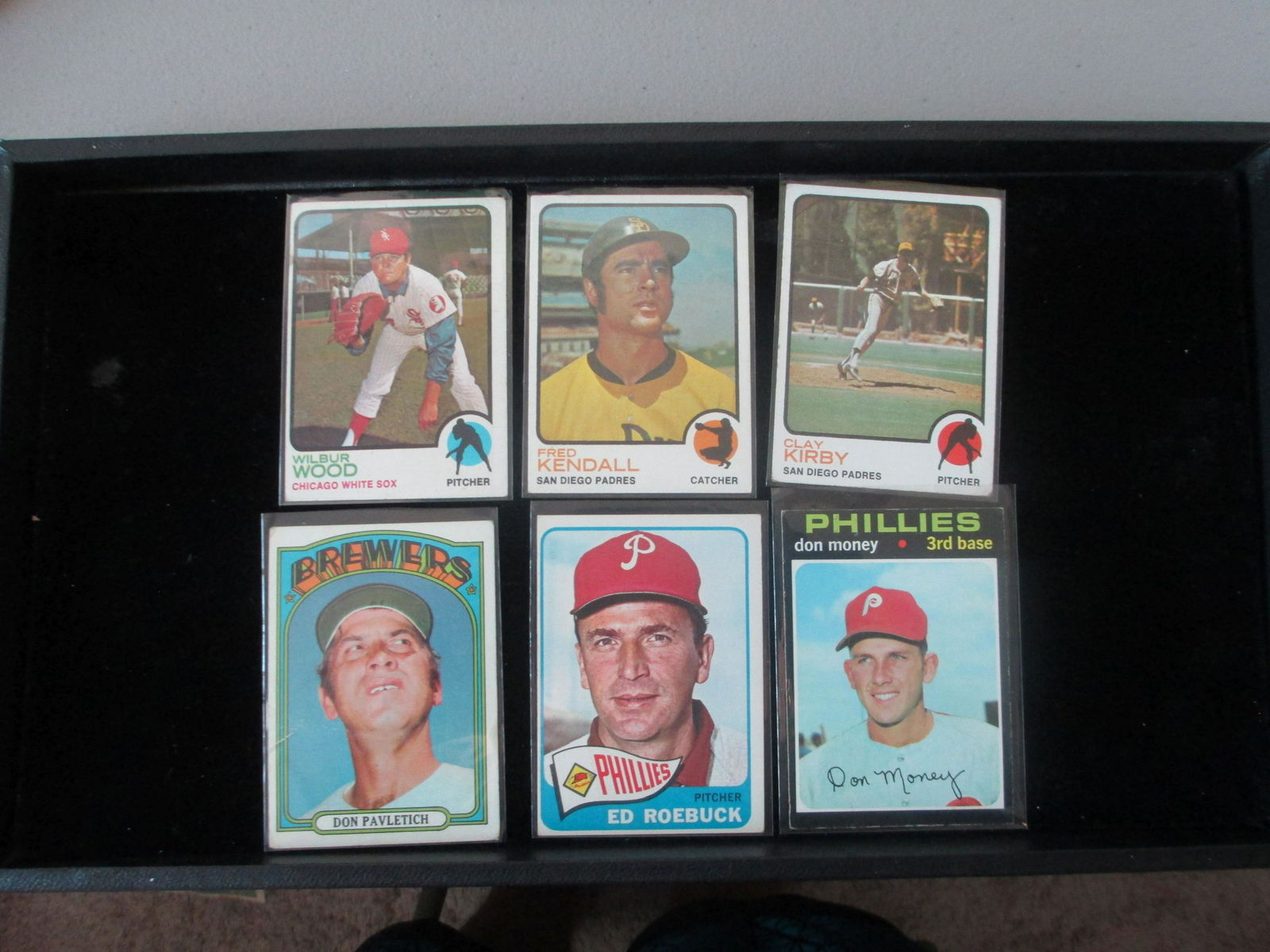 lot of 6 vintage baseball cards (1 of 1)
