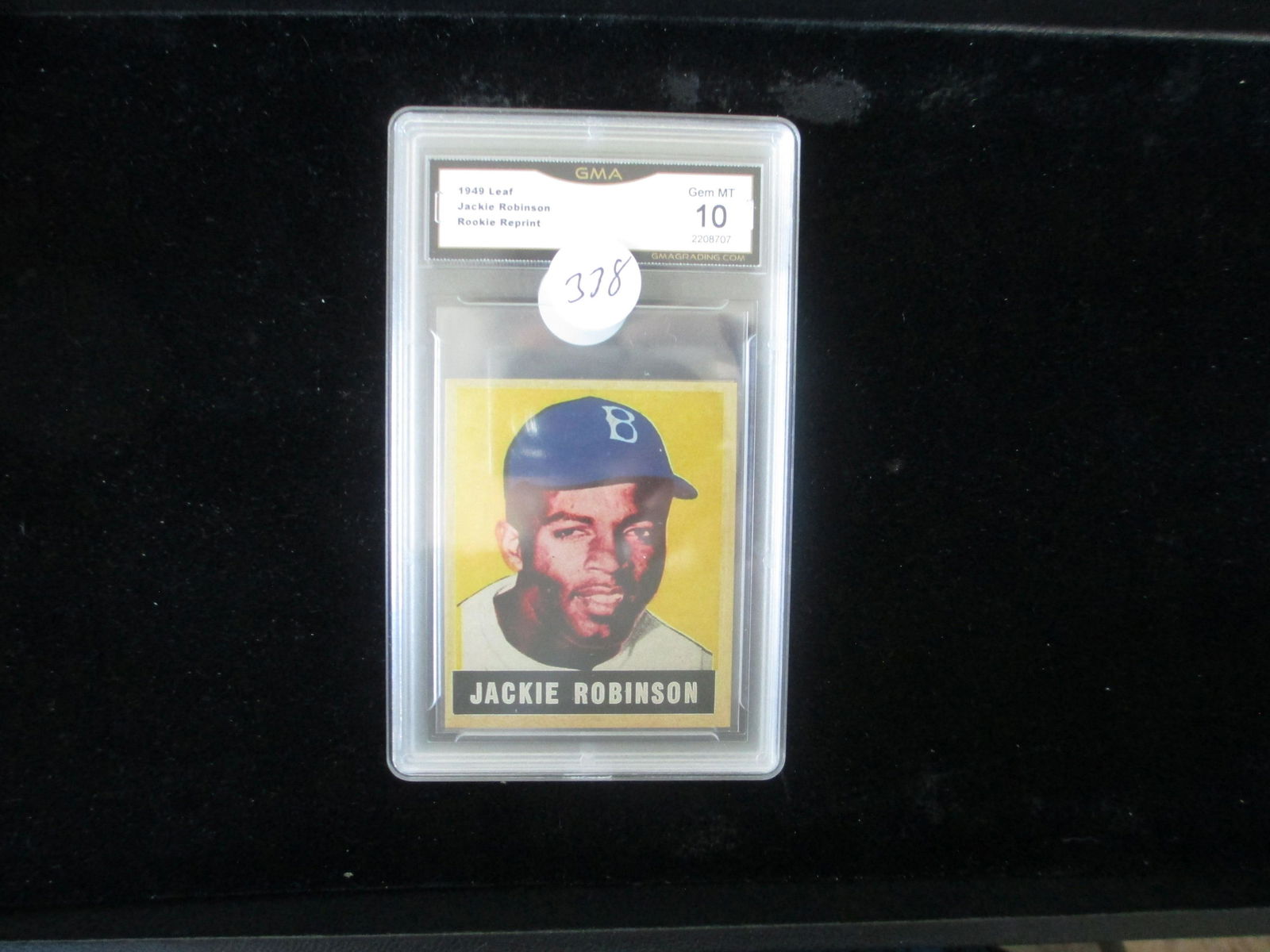 gma graded 1949 leaf reprint jackie robinson mint 10 (1 of 1)