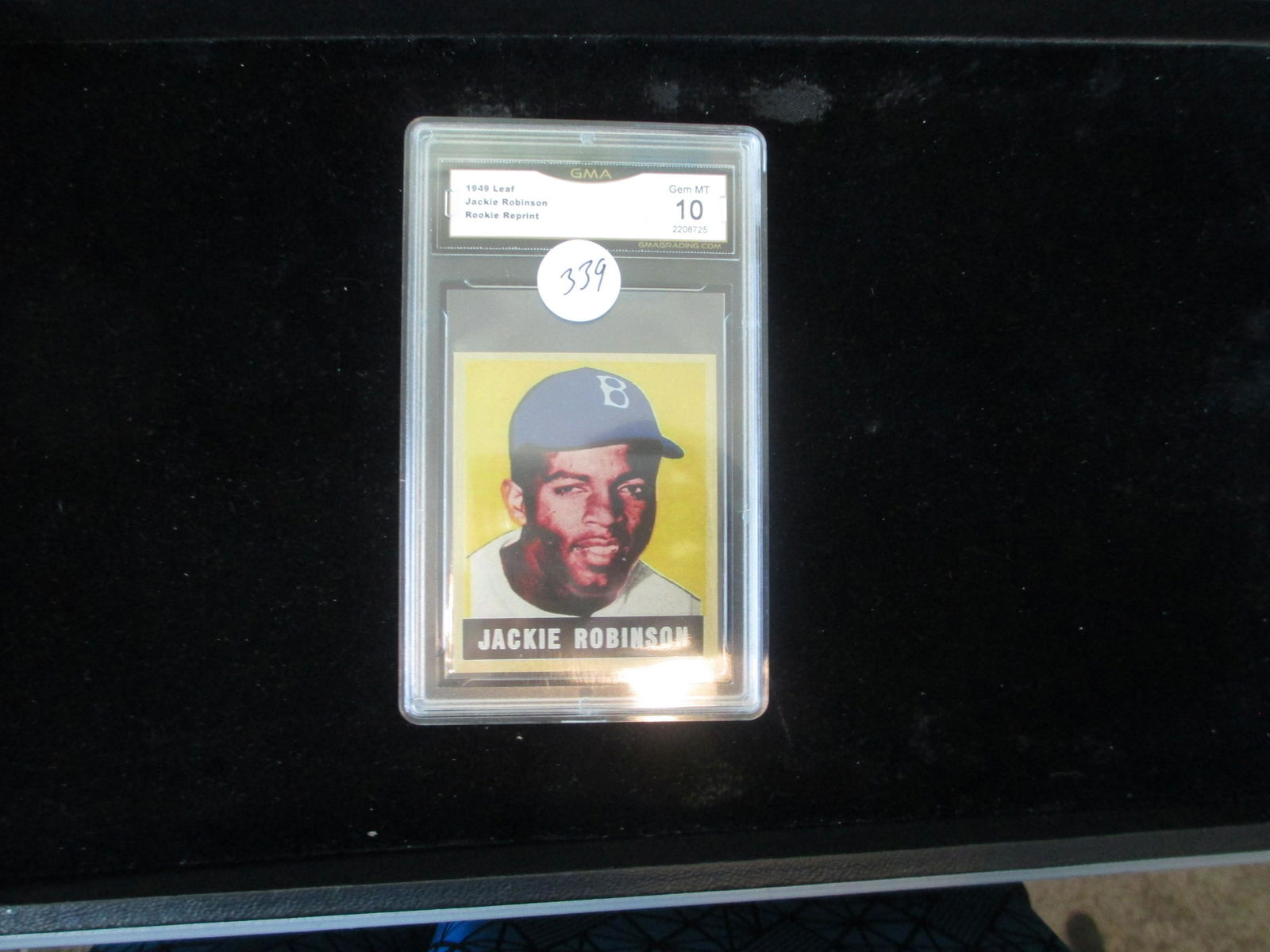 gma graded 1949 leaf reprint jackie robinson mint 10 (1 of 1)