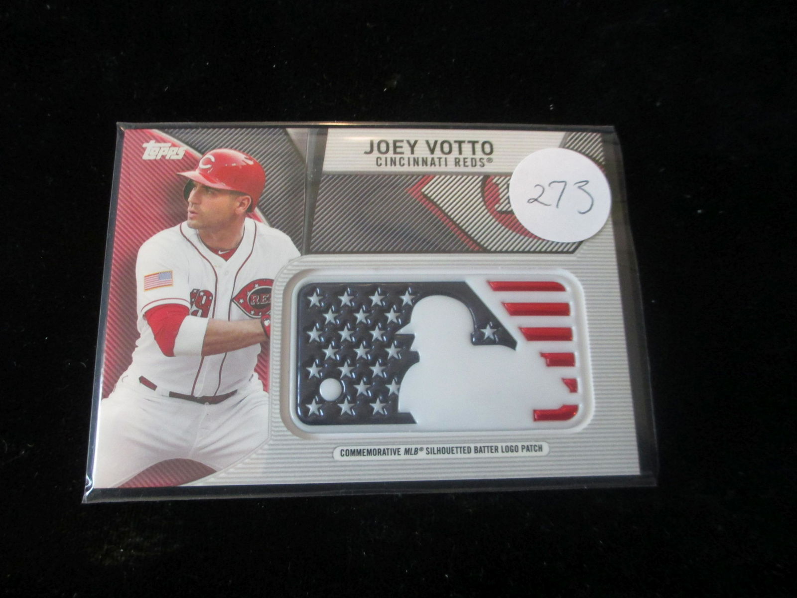 joey votto batter logo patch card (1 of 1)