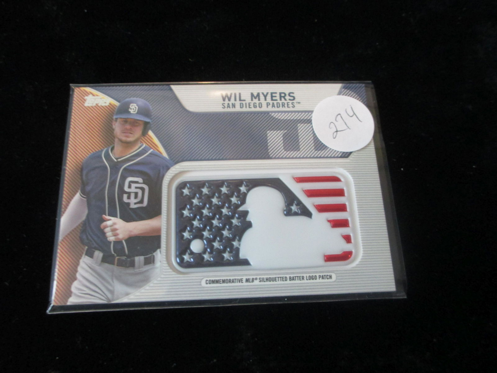 wil myers batter logo patch card (1 of 1)