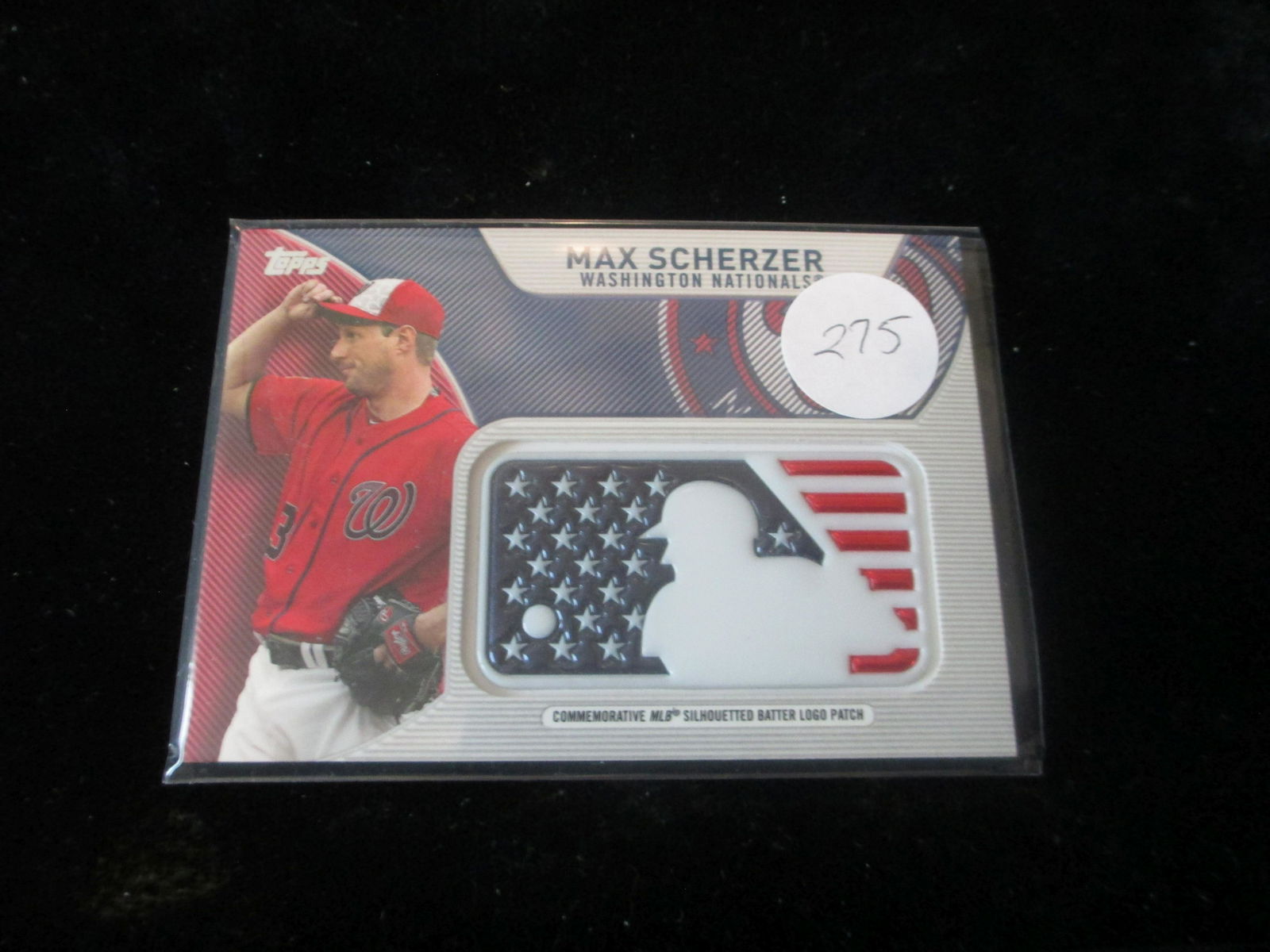 max scherzer batter logo patch card (1 of 1)