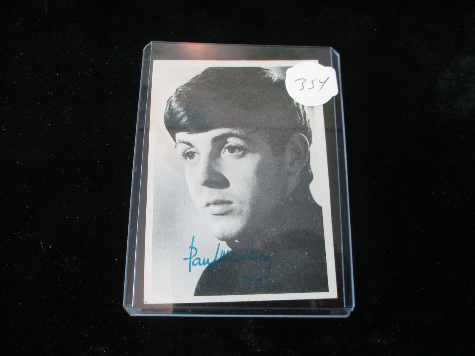 vintage 1964 beatles card paul mccartney: in top loaded sleeve