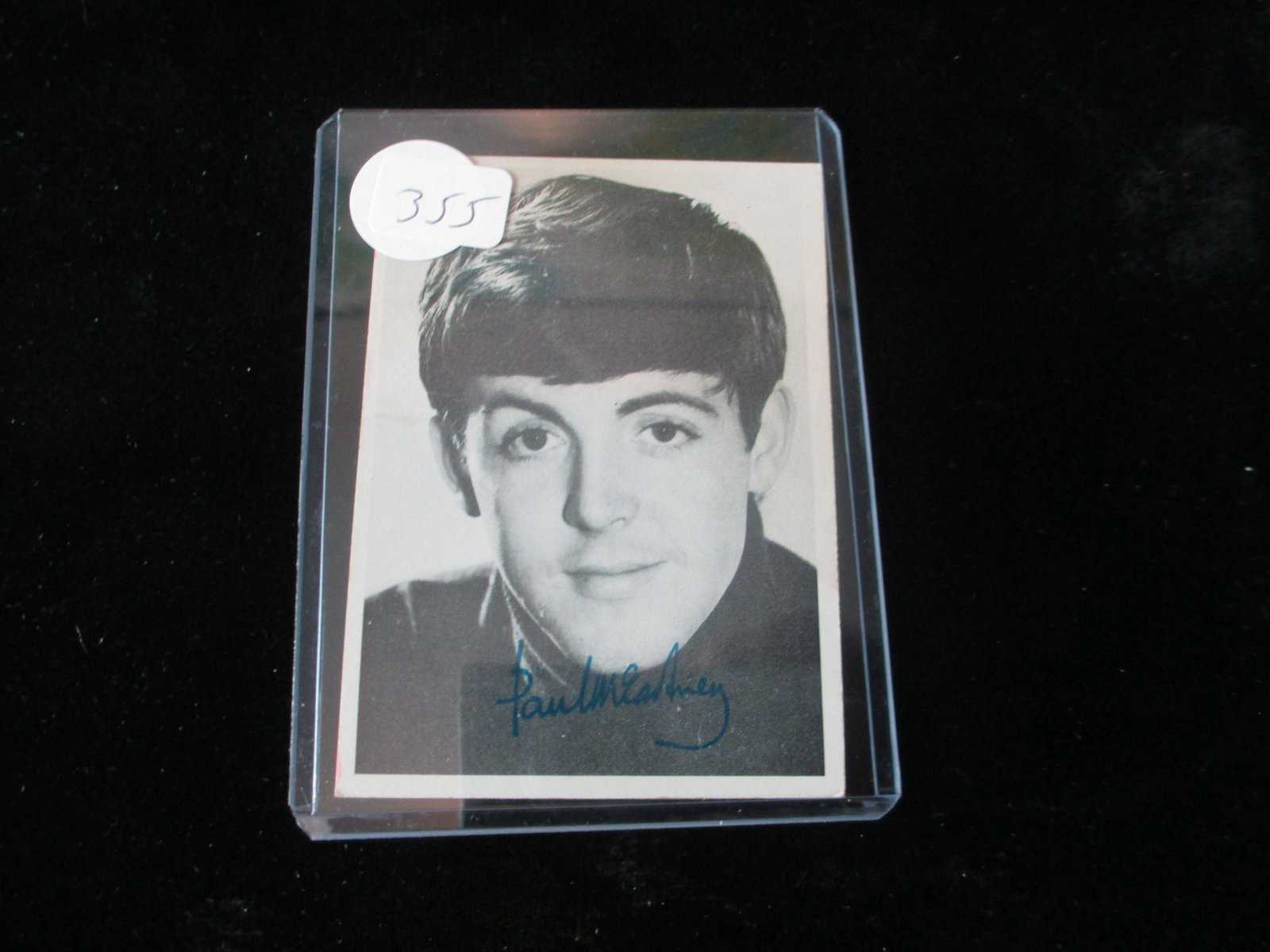 vintage 1964 beatles card paul mccartney: in top loaded sleeve
