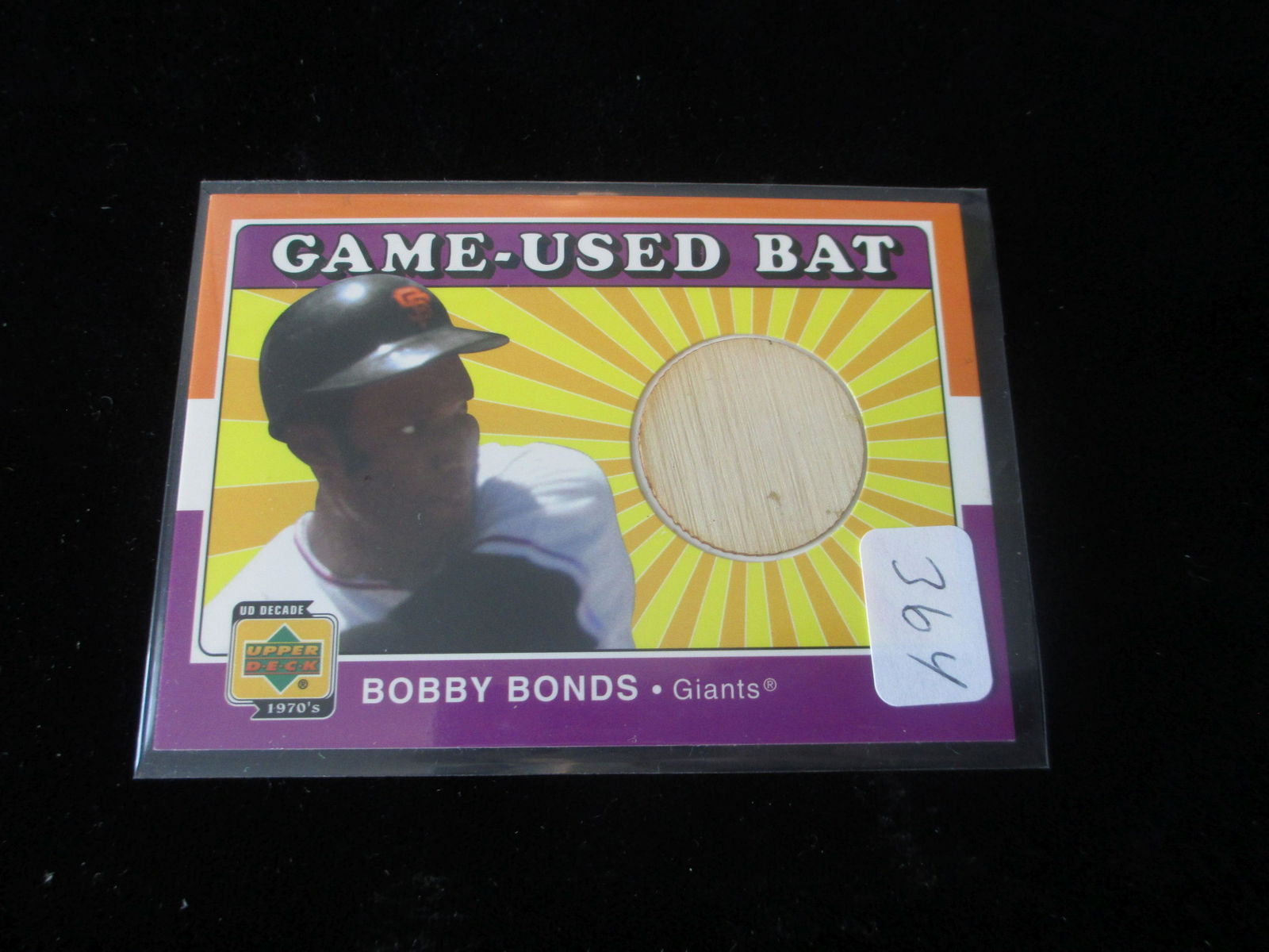 bobby bonds game used bat card (1 of 1)