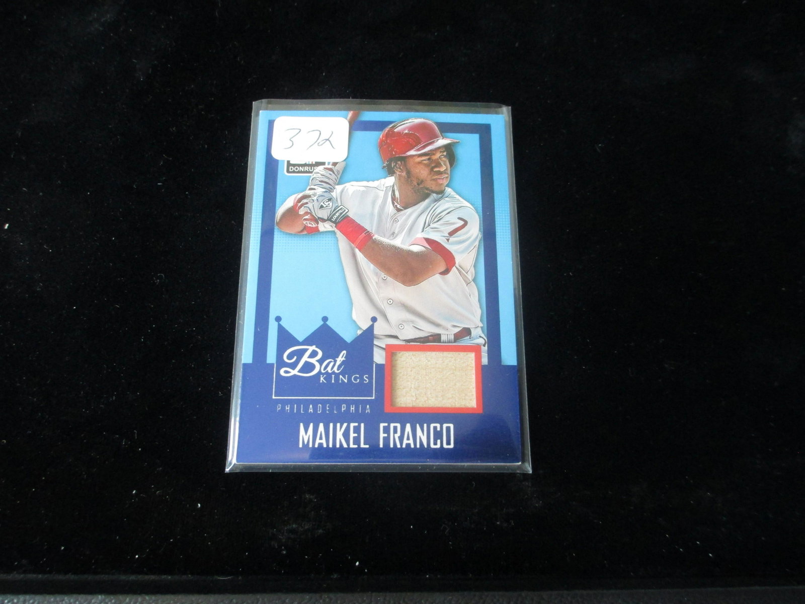 maikel franco game used bat card: philadelphia