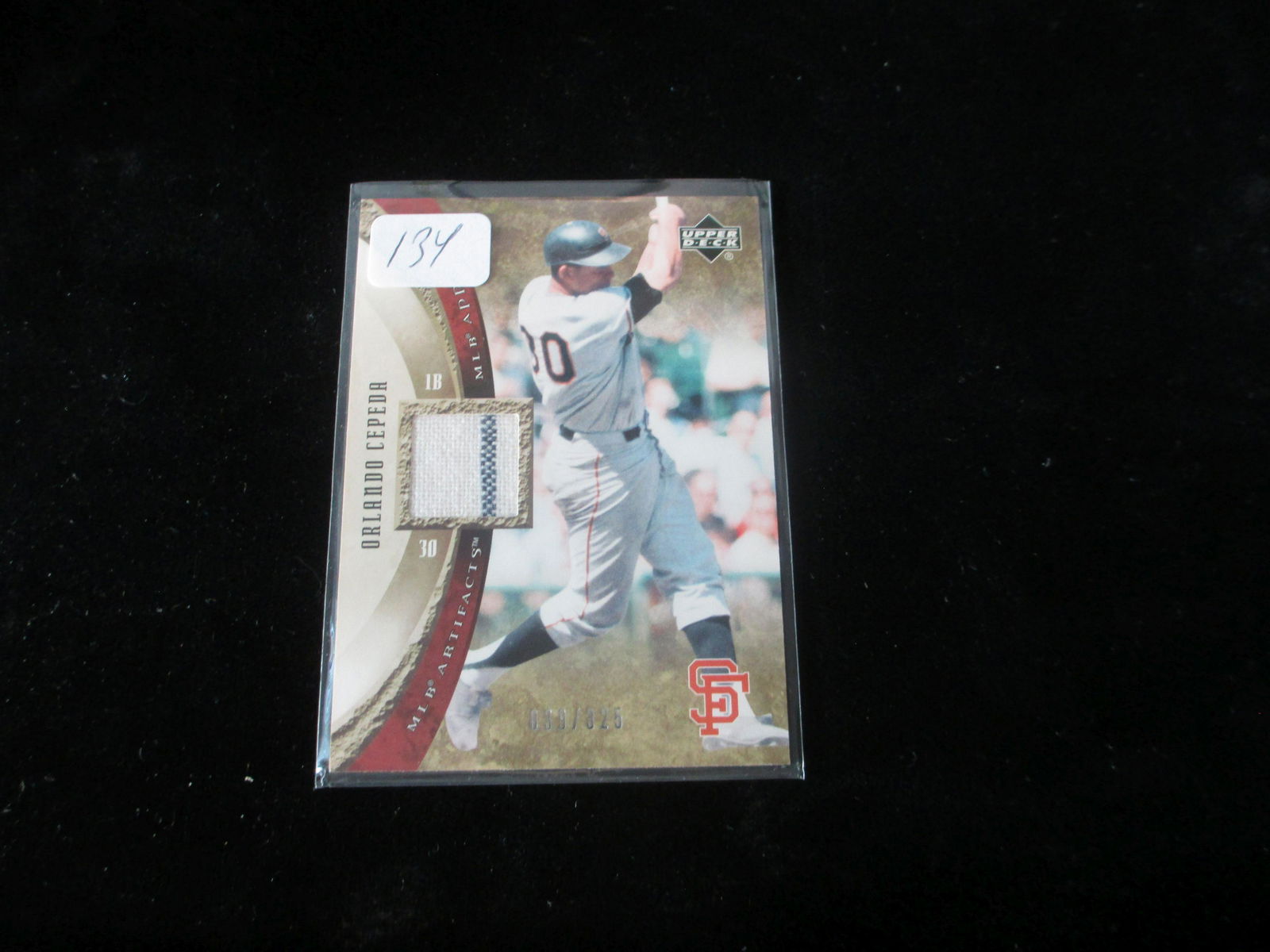 orlando cepeda game used jersey card #039/325 (1 of 1)