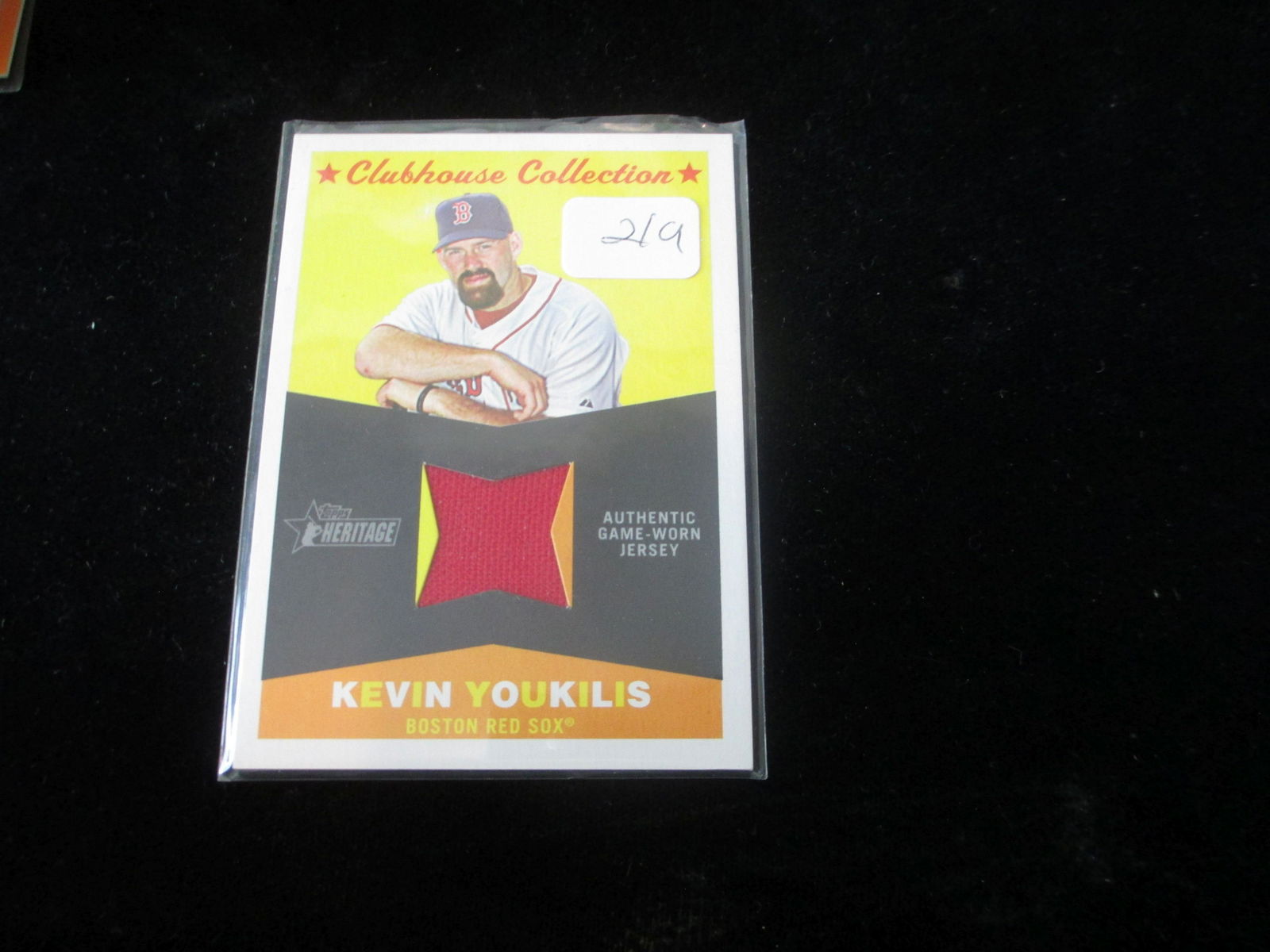 kevin youkilis jersey card (1 of 1)