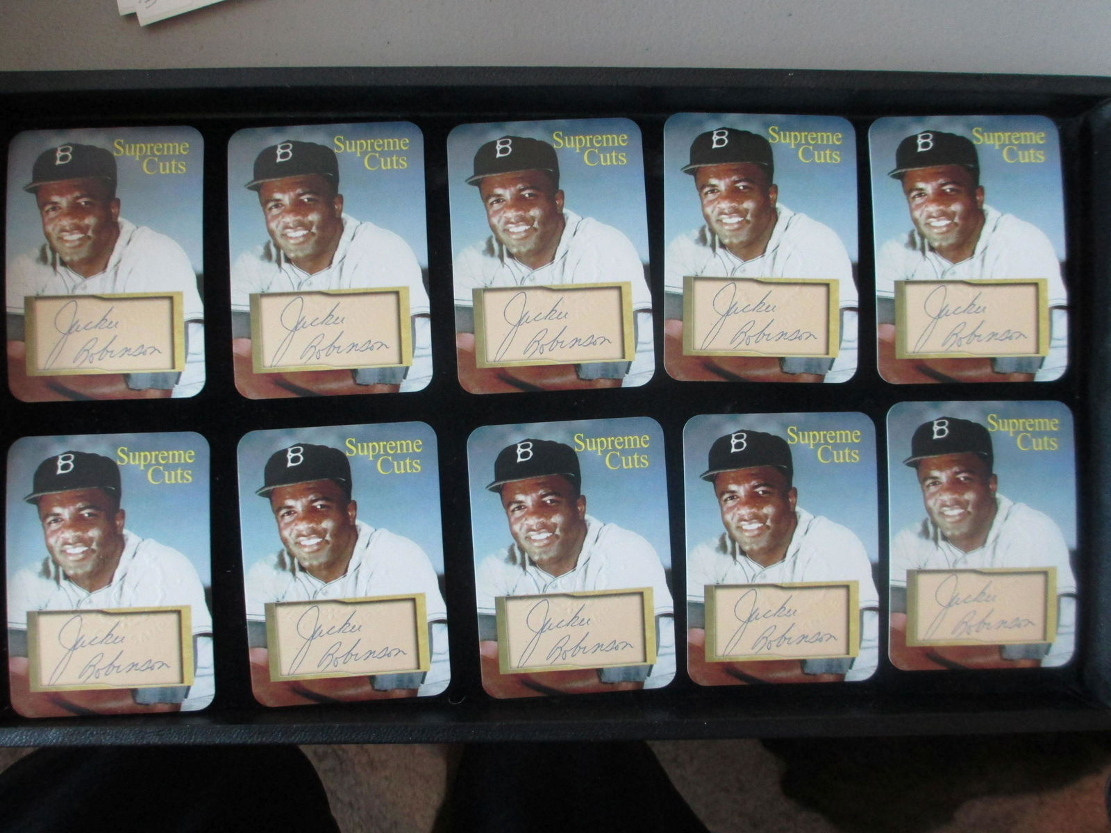 lot of 10 jackie robinson facsimile autos (1 of 1)