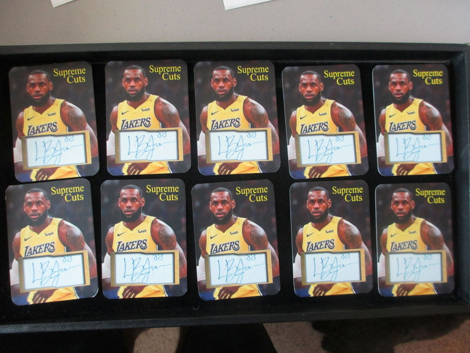 lot of 10 lebron james facsimile autos (1 of 1)