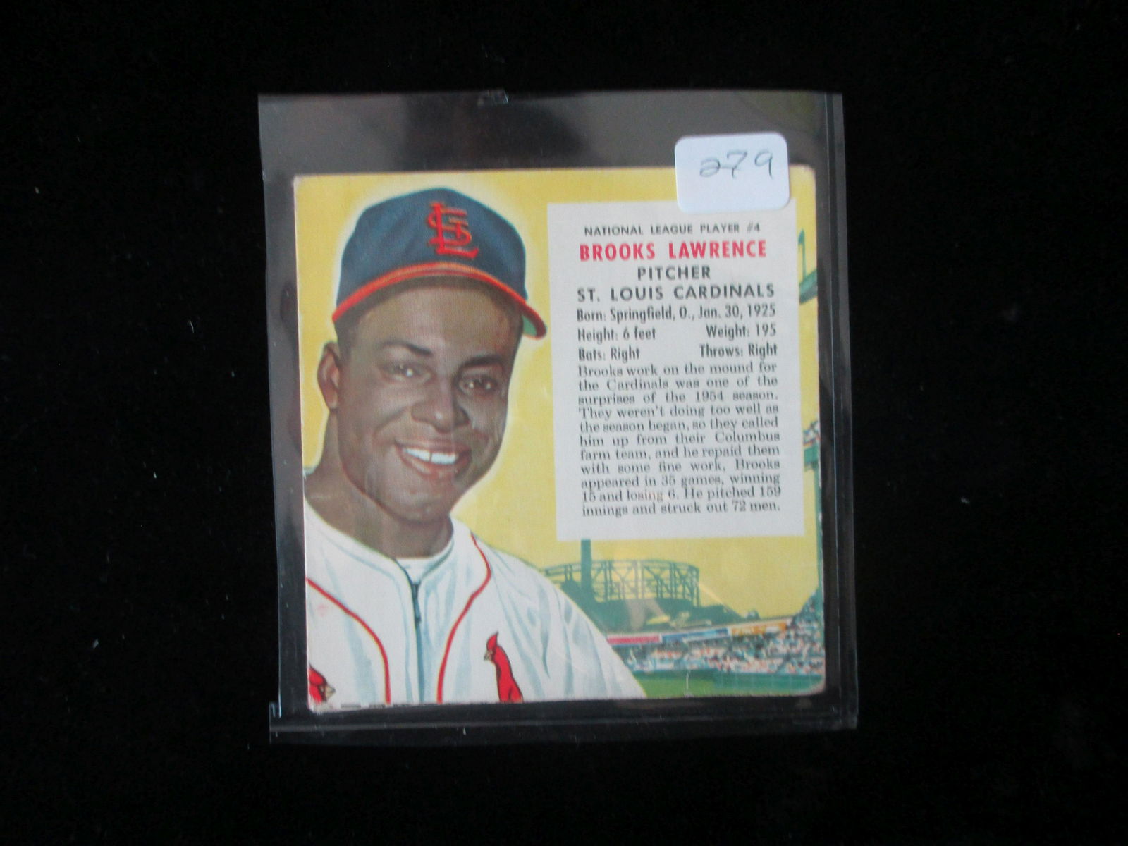 1955 redman brooks lawrence vintage card (1 of 1)