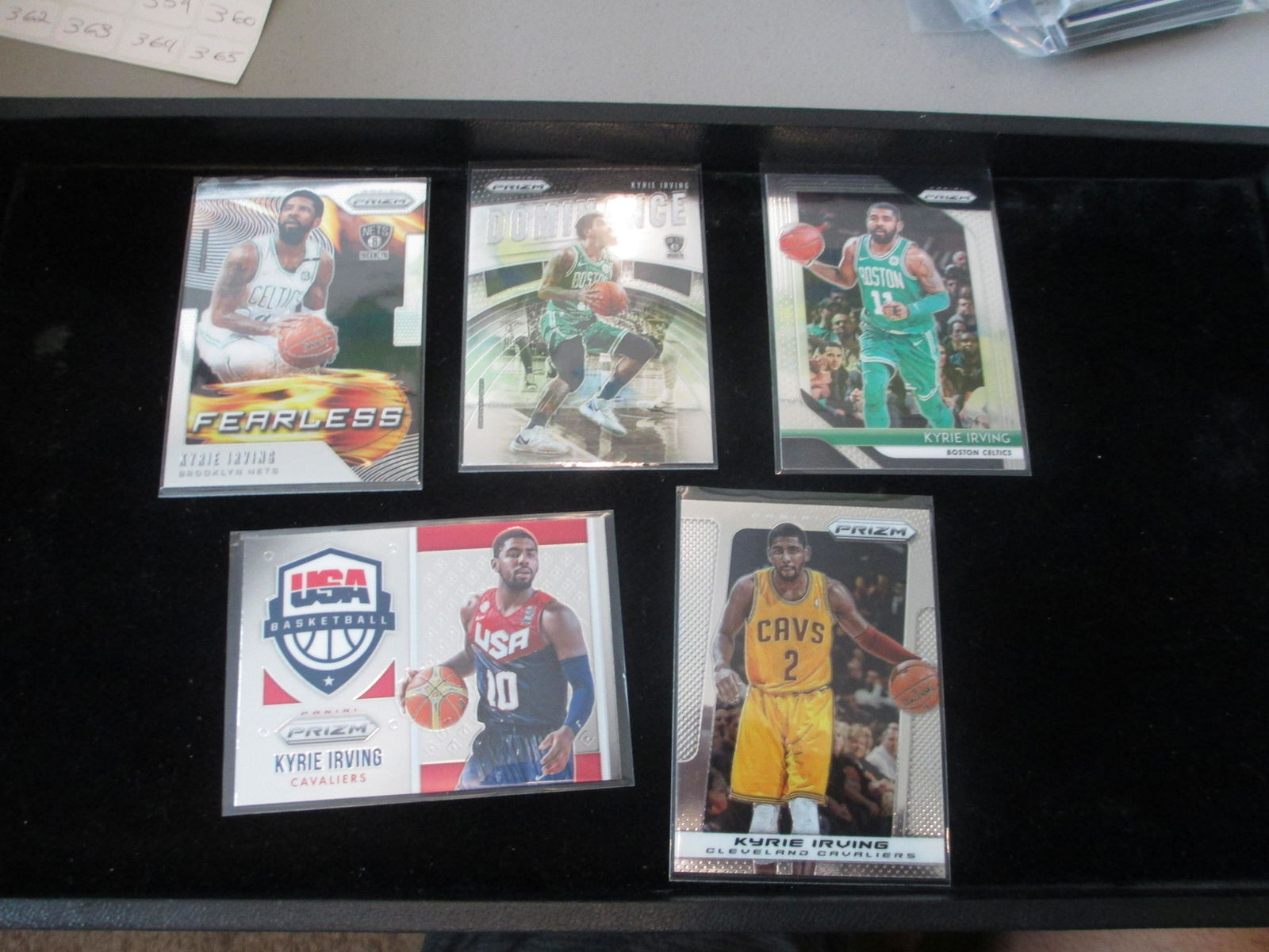 lot of 5 kyrie irving  prizm cards (1 of 1)