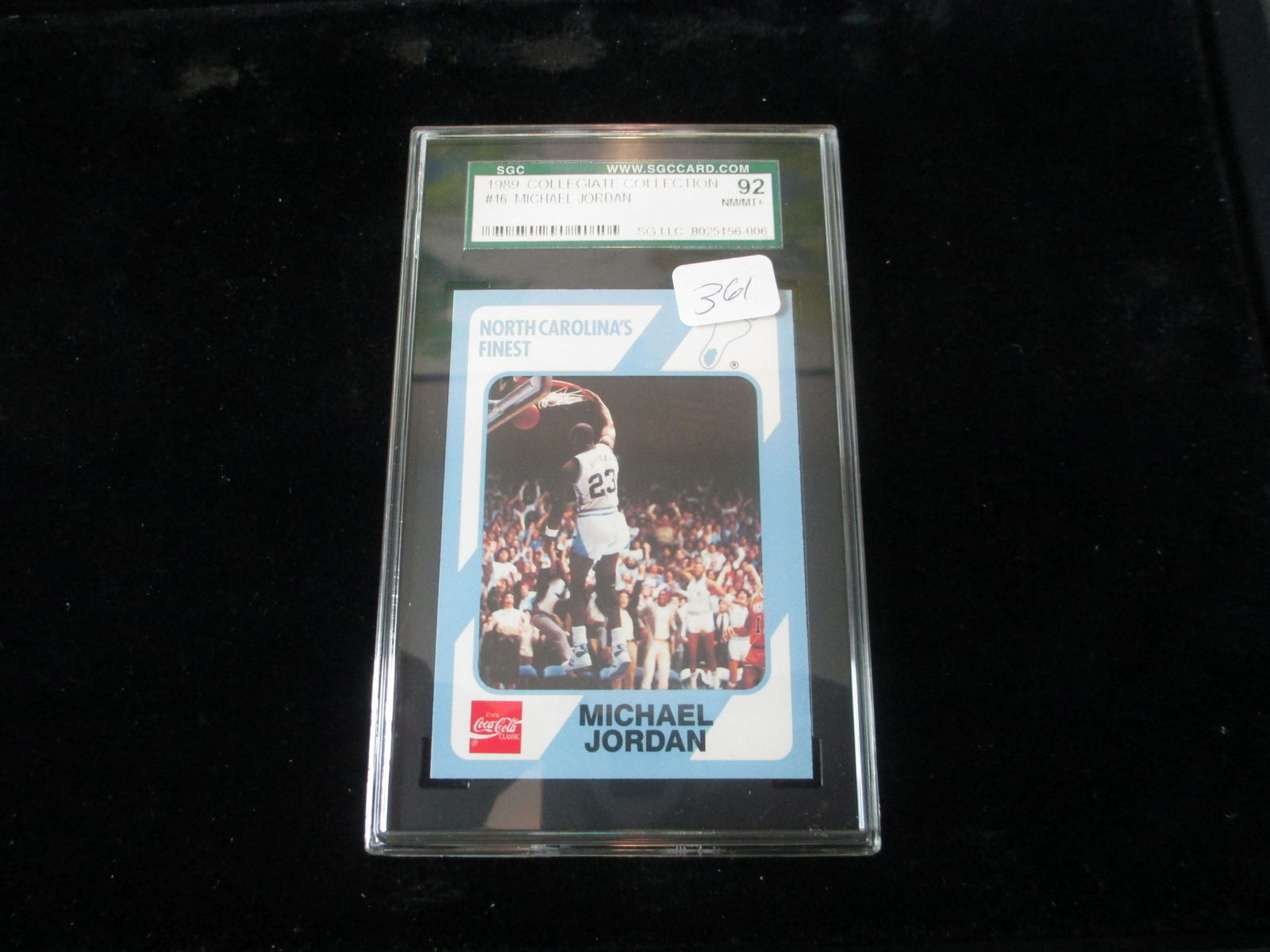 sgc graded 1989 michael jordan mint 92 (1 of 1)