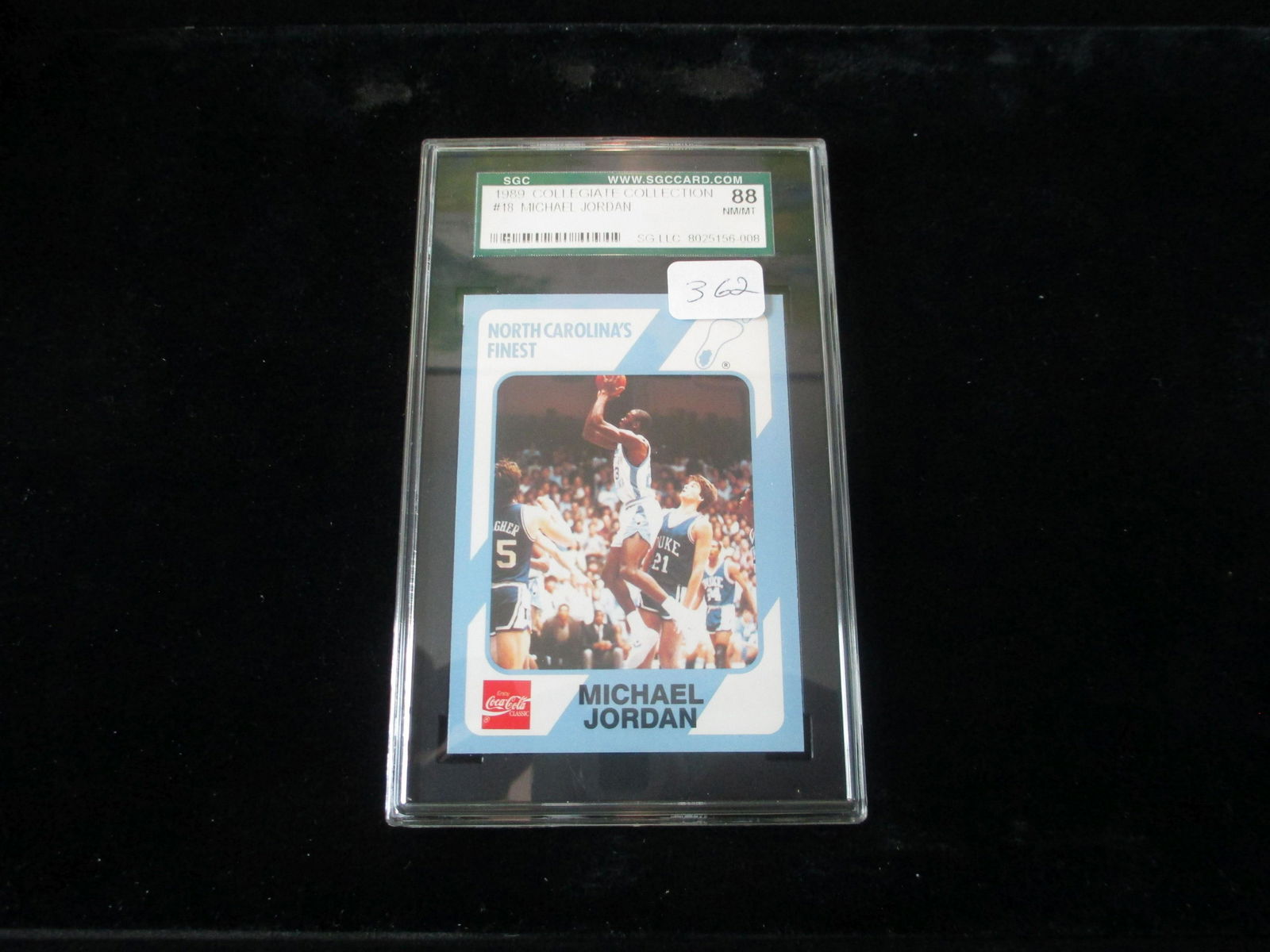 sgc graded 1989 michael jordan mint 88 (1 of 1)