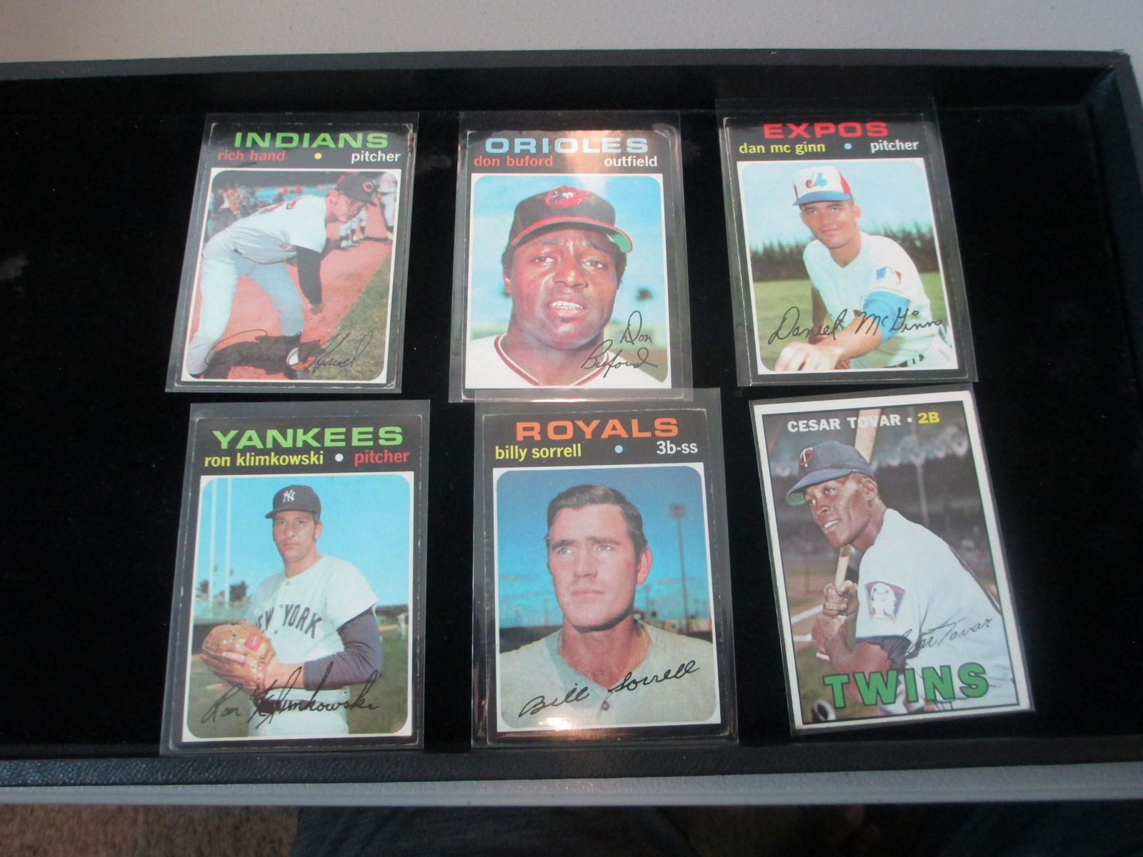 lot of 6 vintage baseball cards (1 of 1)