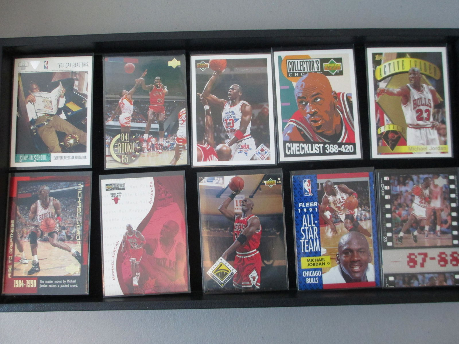 lot of 10 michael jordan cards (1 of 1)