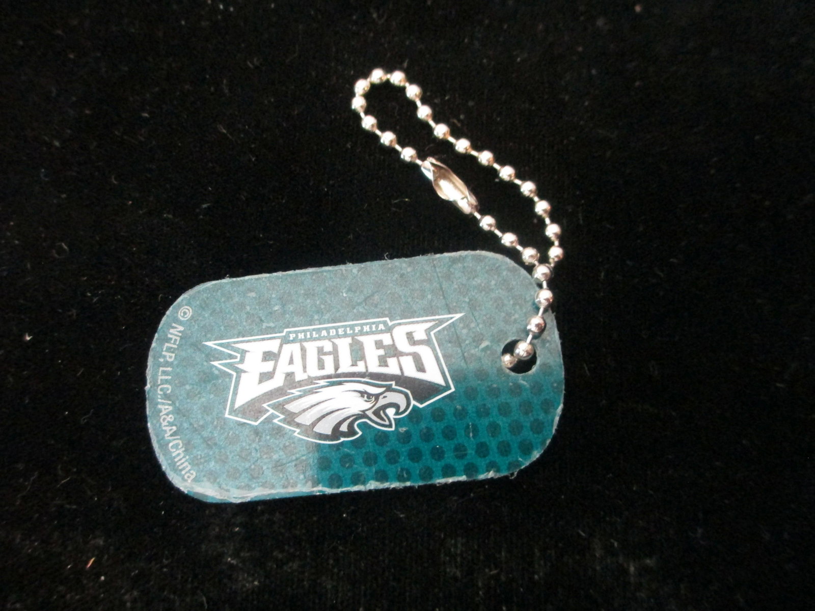 nfl dog tag/key chain: new