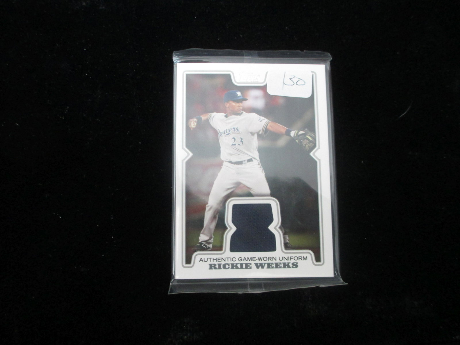 rickie weeks jersey card: brewers