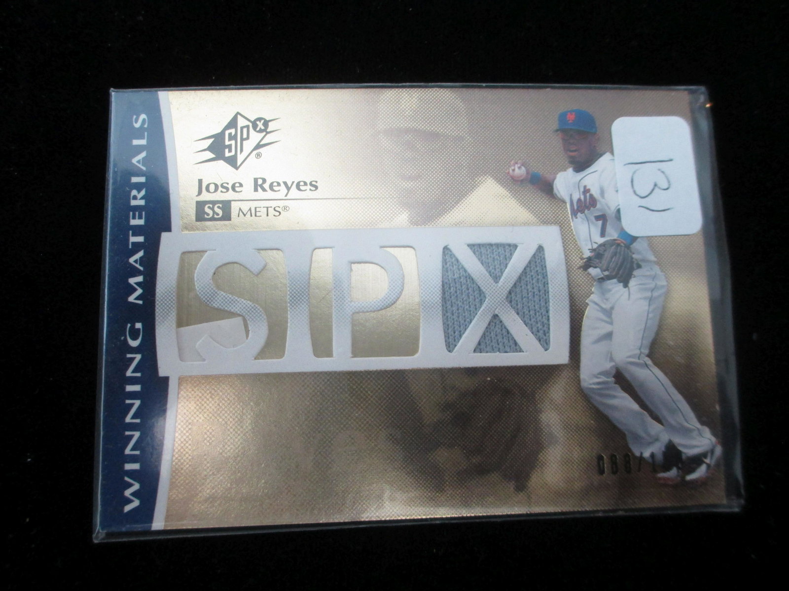 jose reyes jerseyc card #088/150: mets