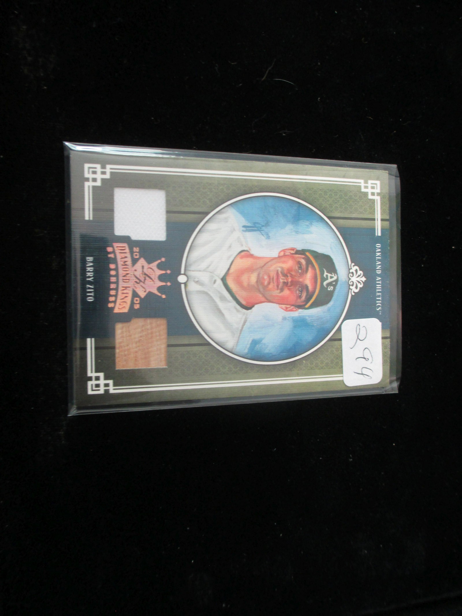 barry zito #186/200 jersey can bat card: a's