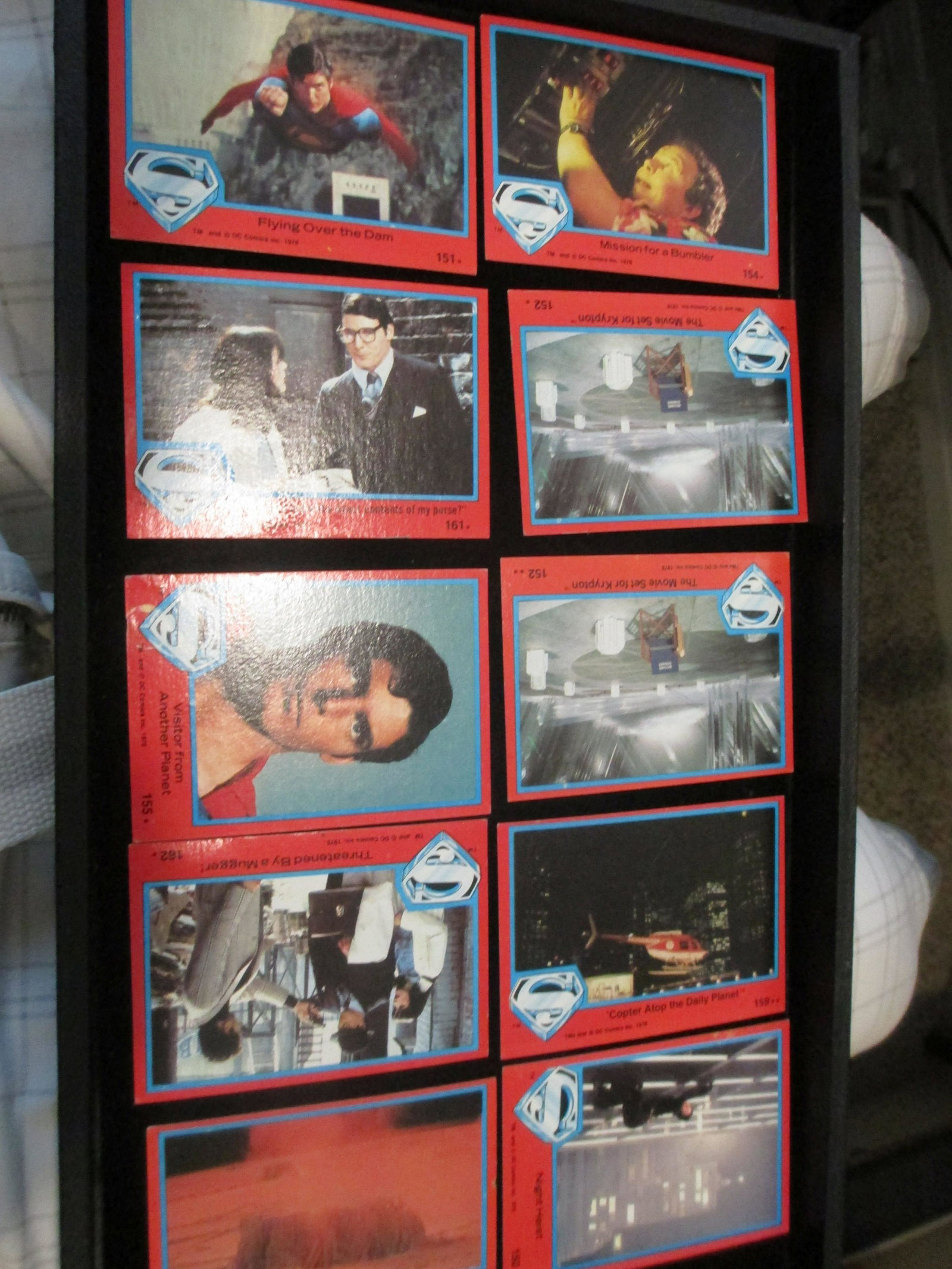 lot of 10 vintage superman cards: vintage card lot