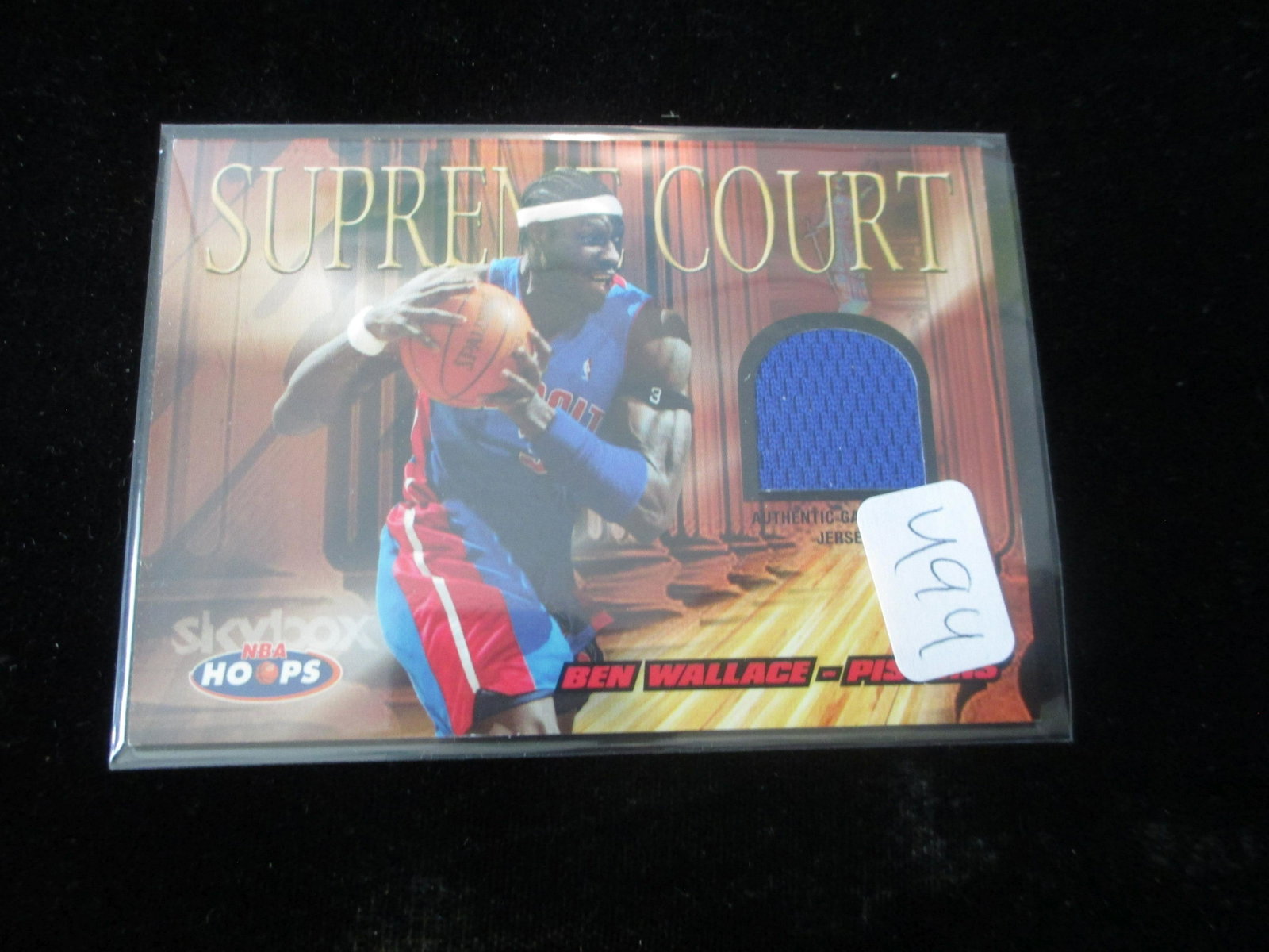 ben wallace jersey card: pistons