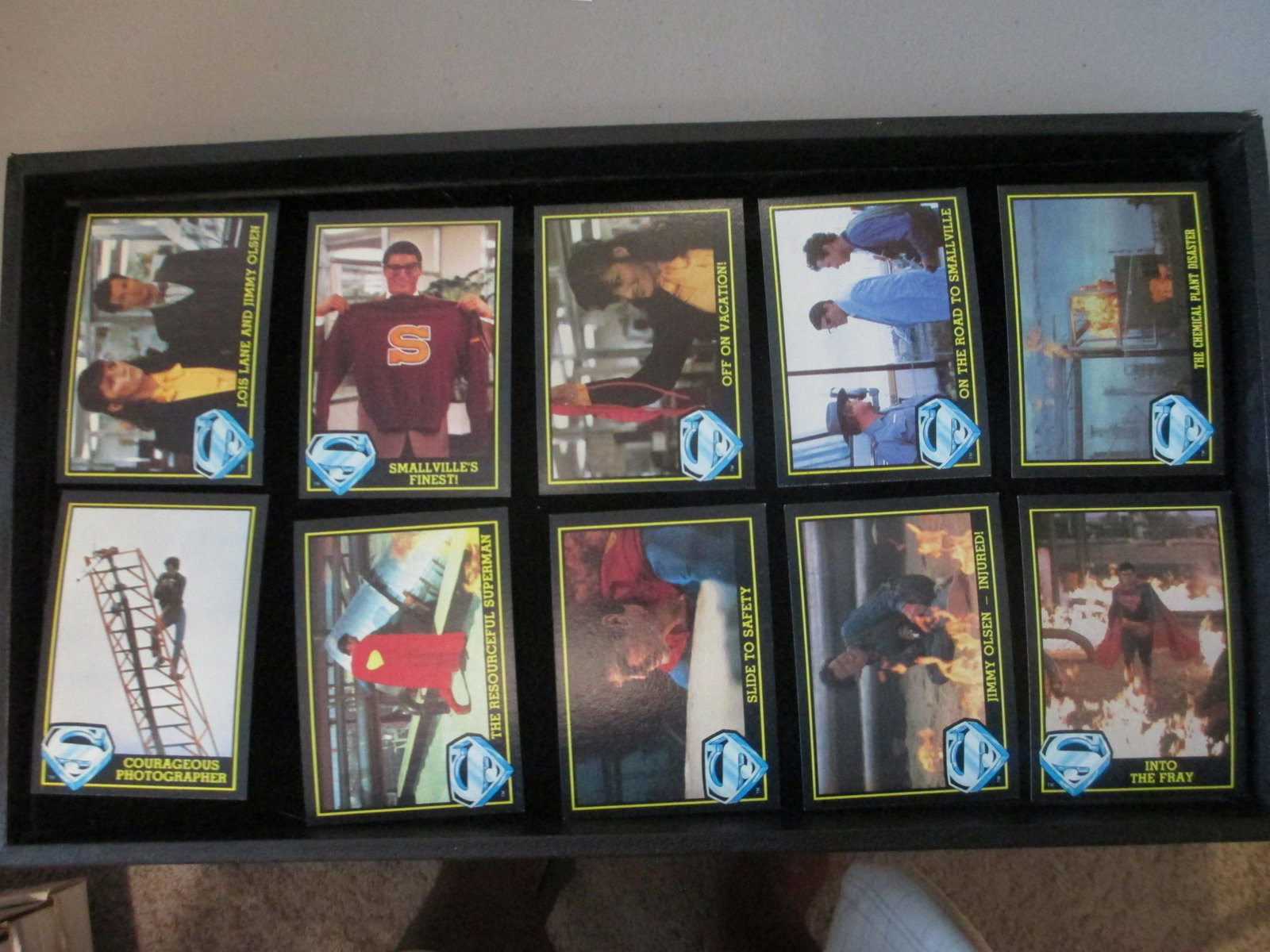 lot of 10 vintage superman cards: superman