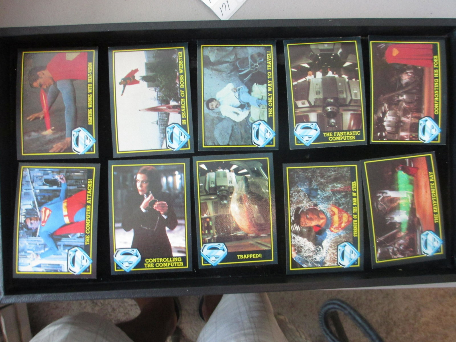 lot of 10 superman cards: superman