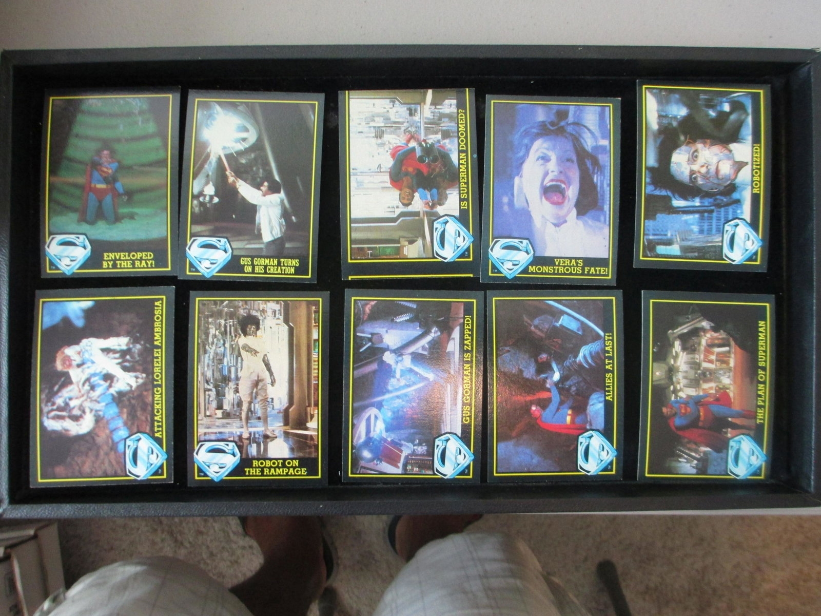 lot of 10 superman cards: superman