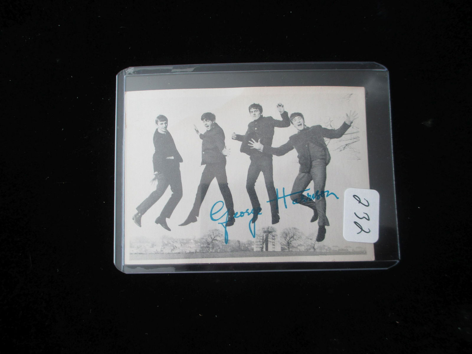 george harrison vintage beatles card: beatles