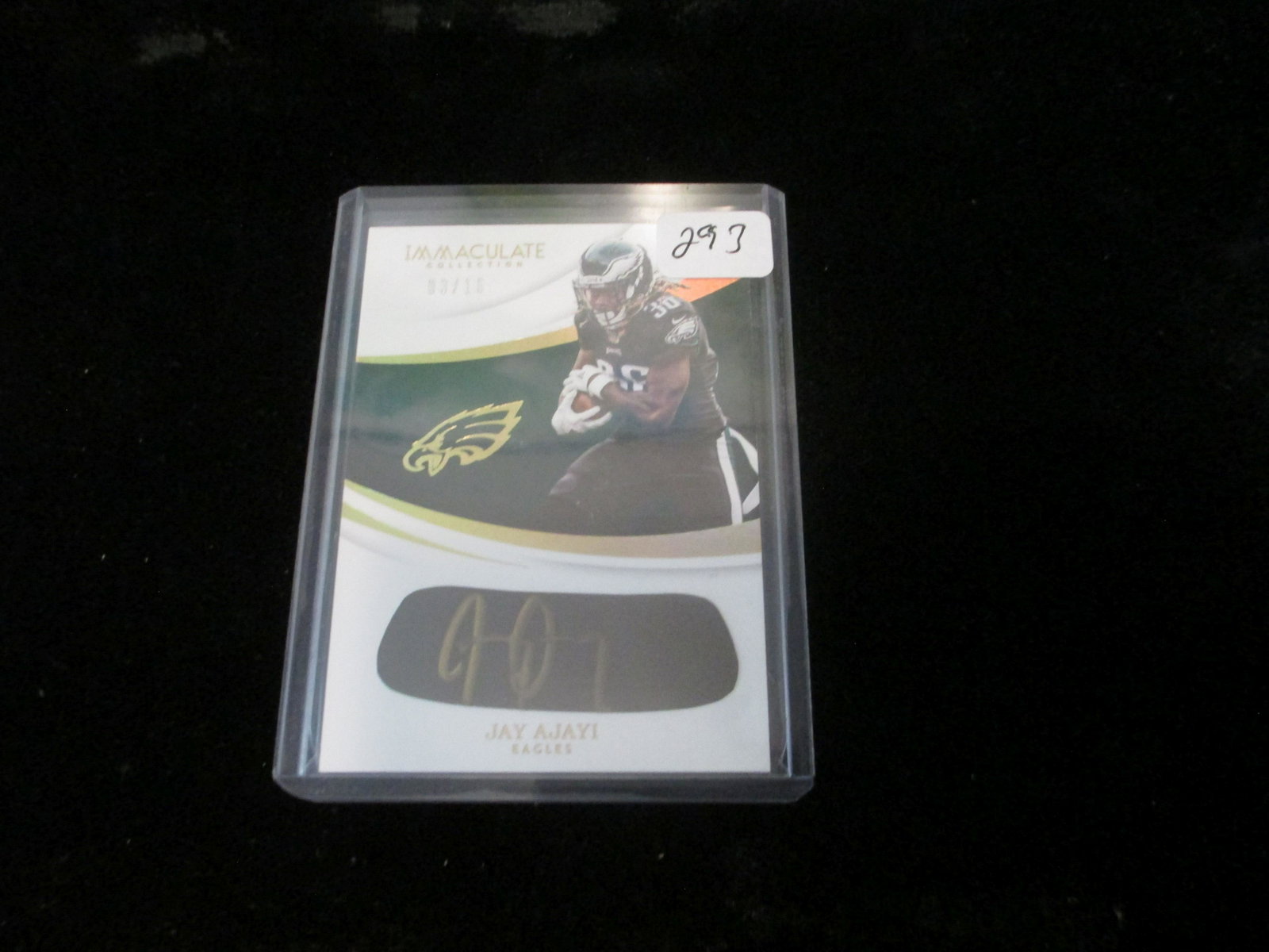 jay ajayi signature immaculate #03/10: low numbered