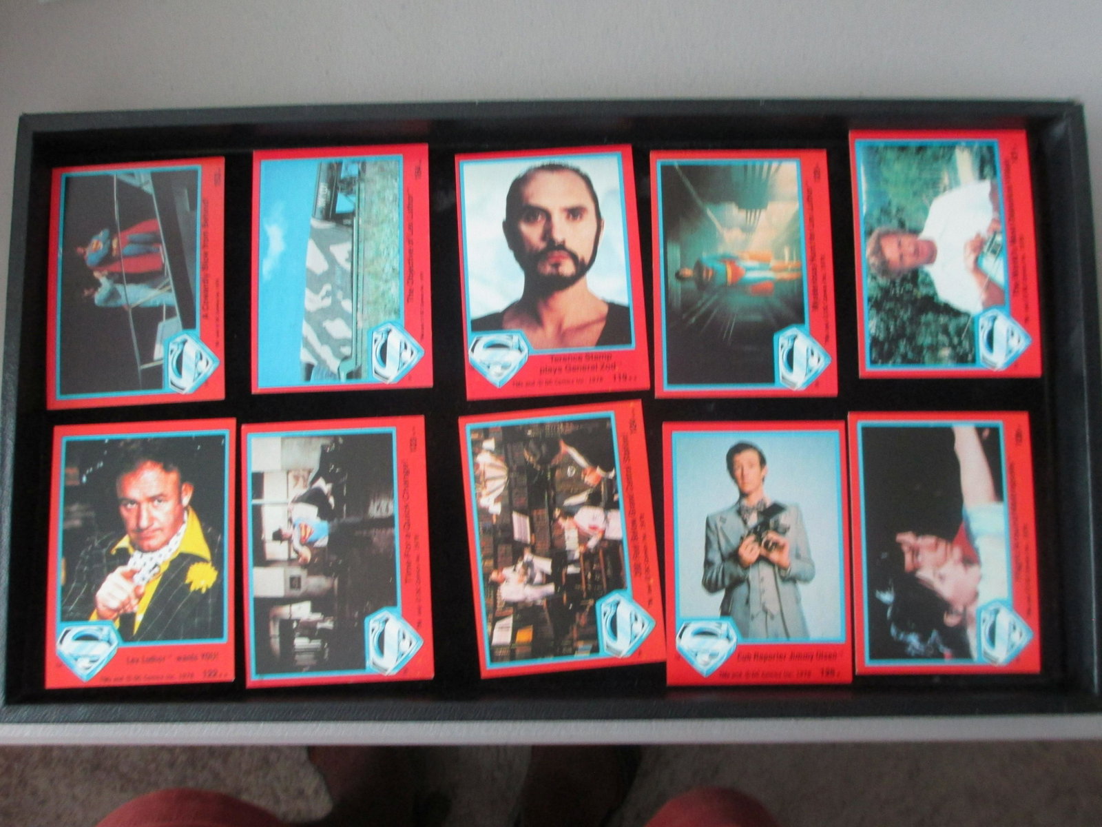 lot of 10 vintage superman cards: vintage lot