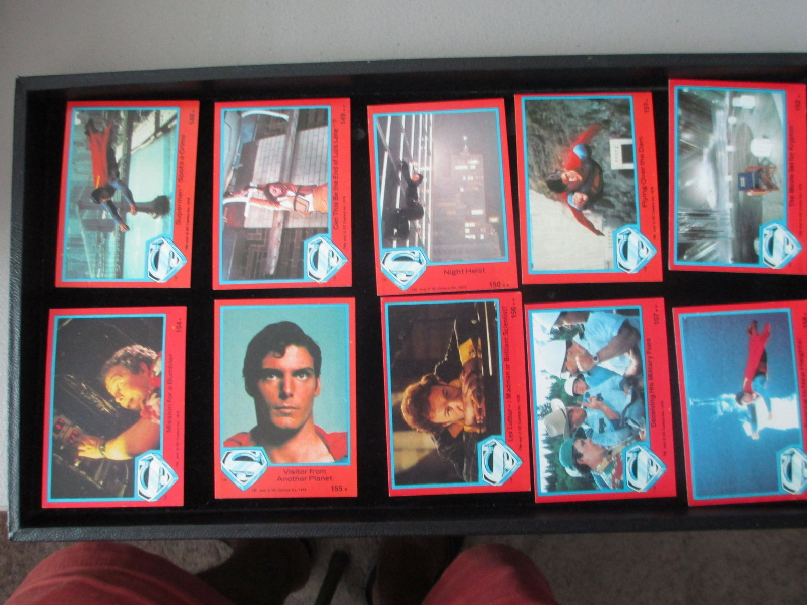 lot of 10 vintage superman cards: vintage lot