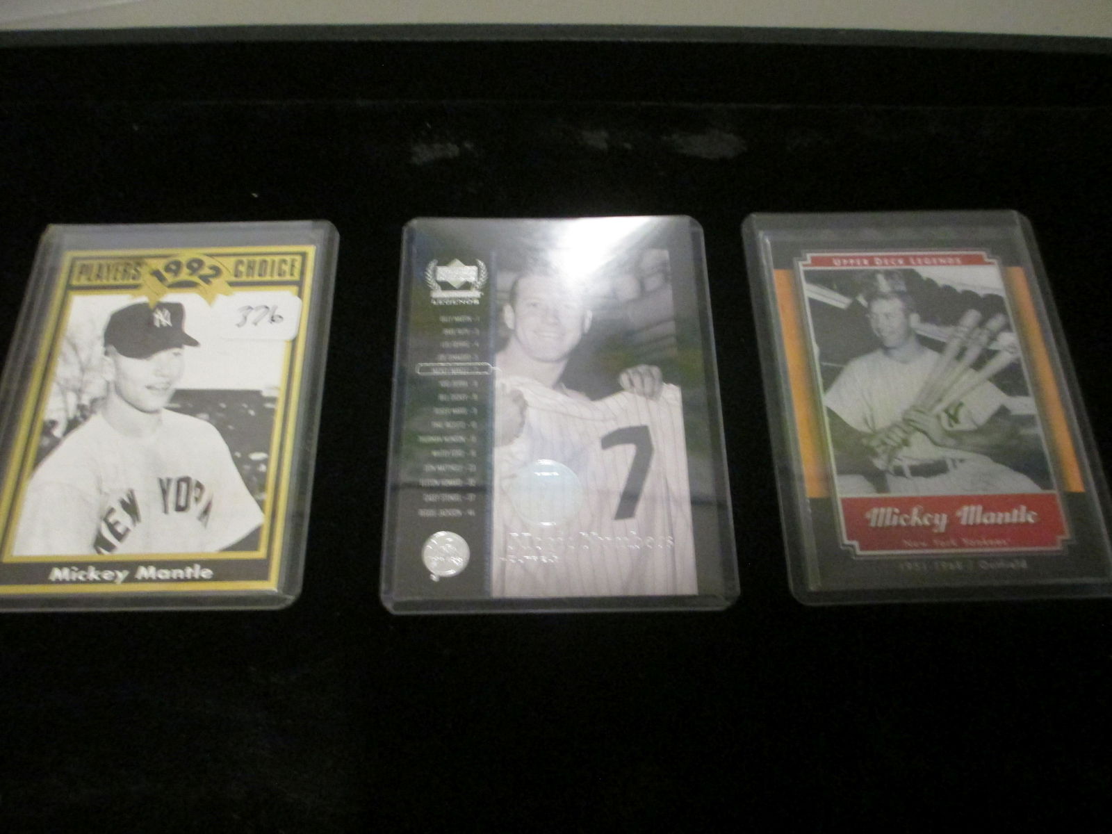 lot of 3 mickey mantle insert cards (1 of 1)