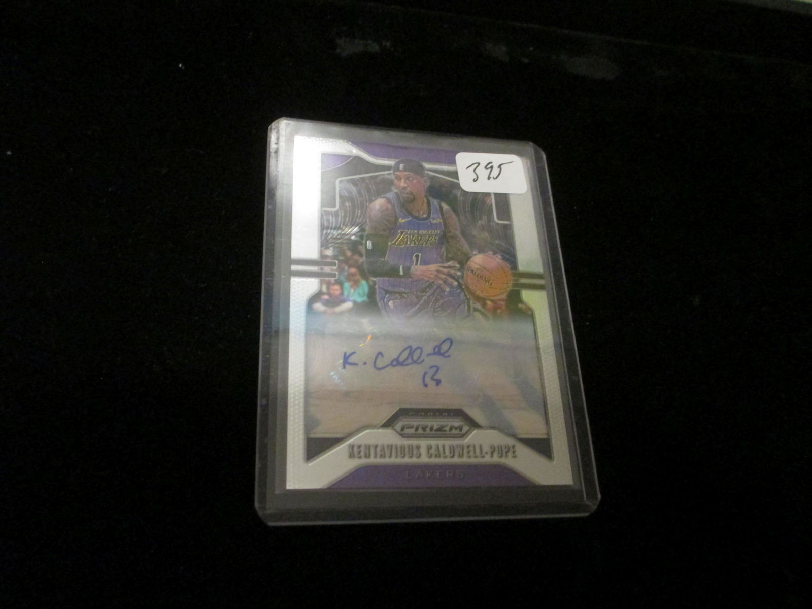 kentavious pope signature card: in top loaded sleeve