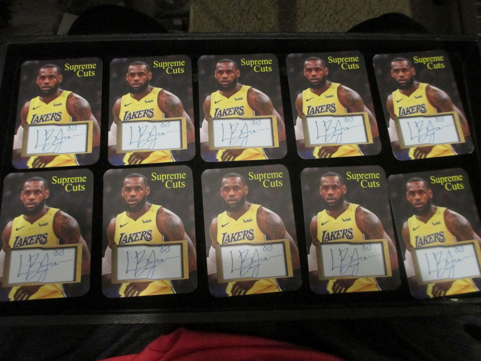 lot of 10 lebron james facsimile auto cards (1 of 1)