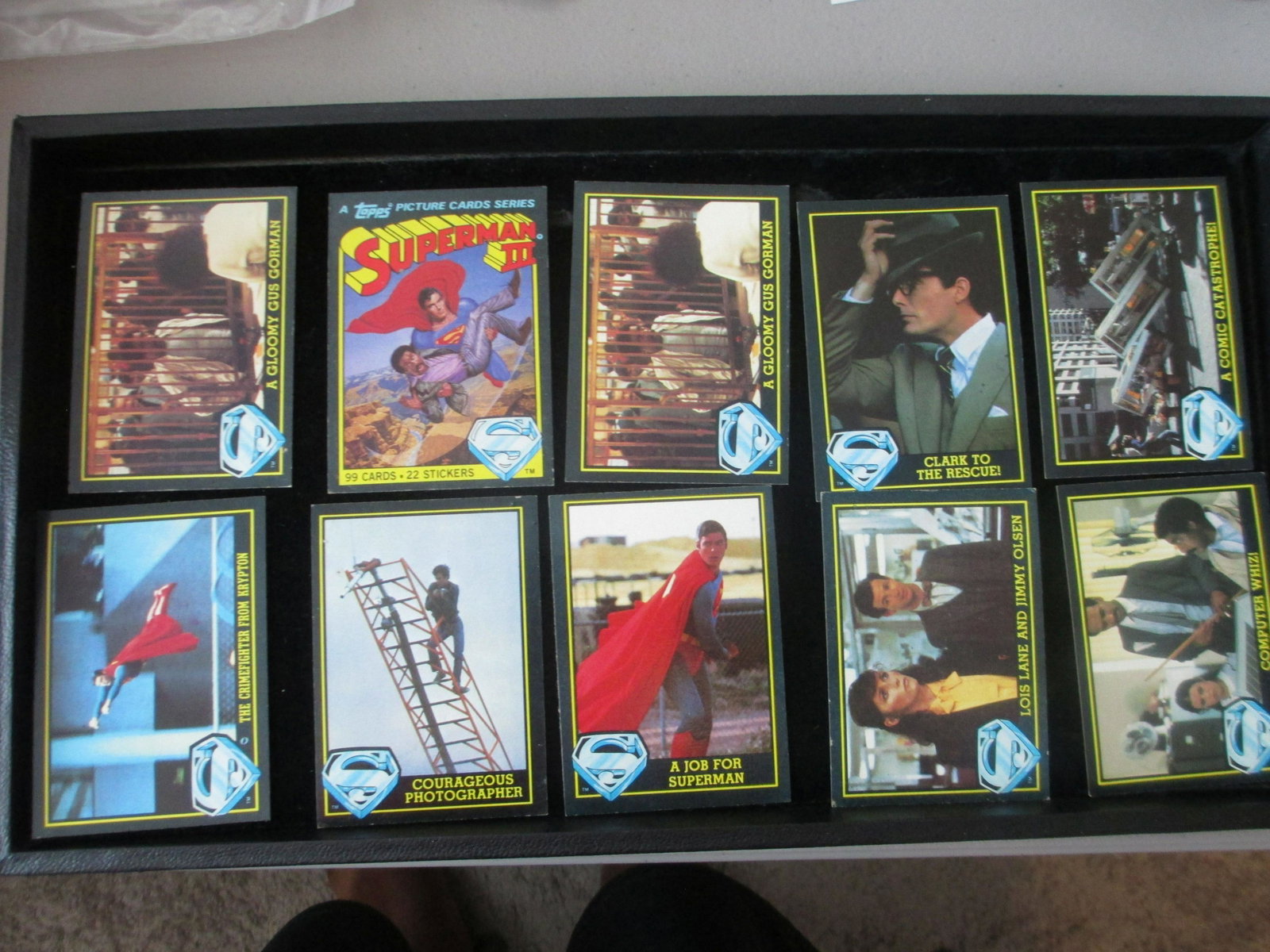 lot of 10 vintage superman cards: superman